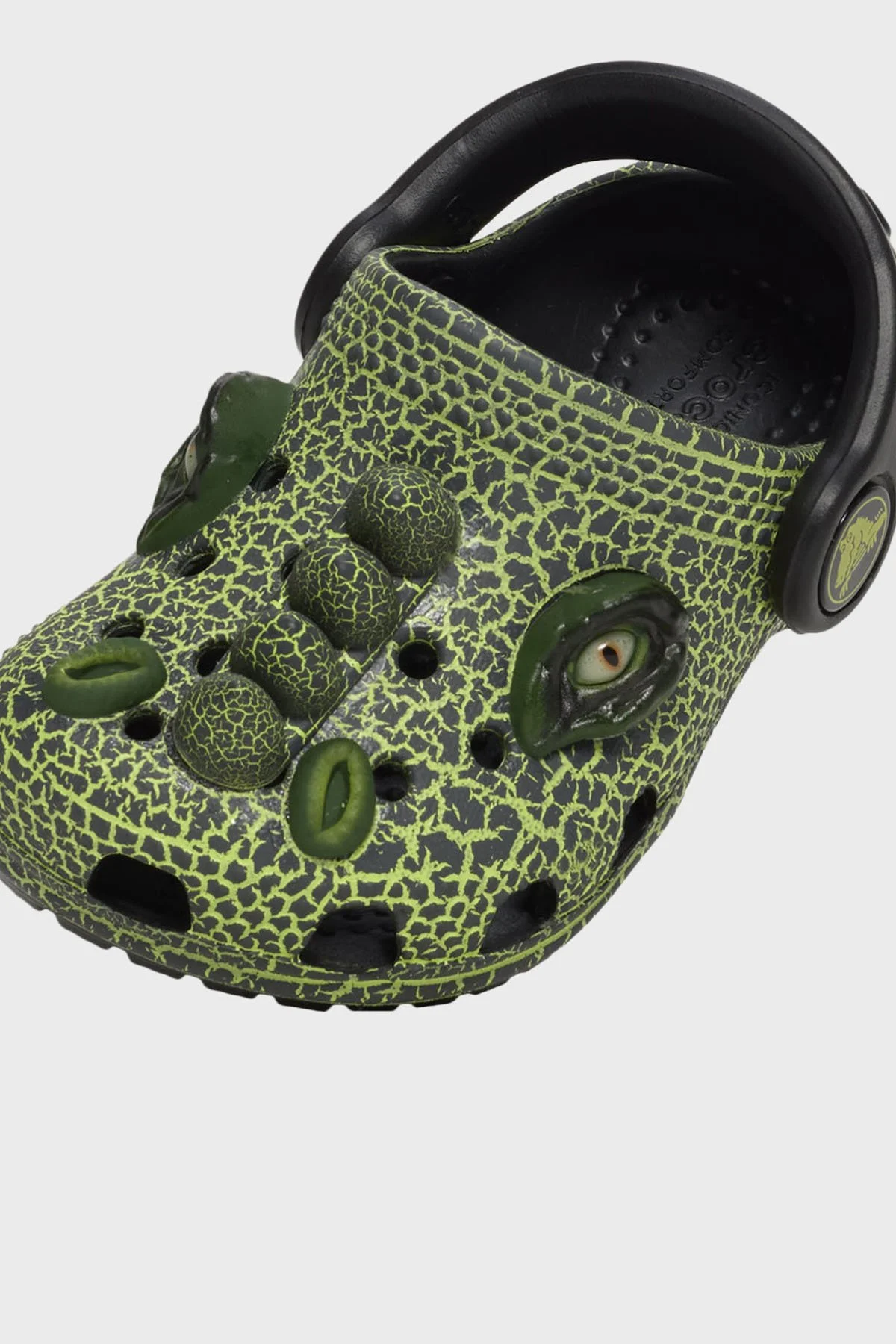 Crocs Classic I Am Scary Dino Clog T Logolu Erkek Çocuk Terlik 211372-001 SİYAH - 4