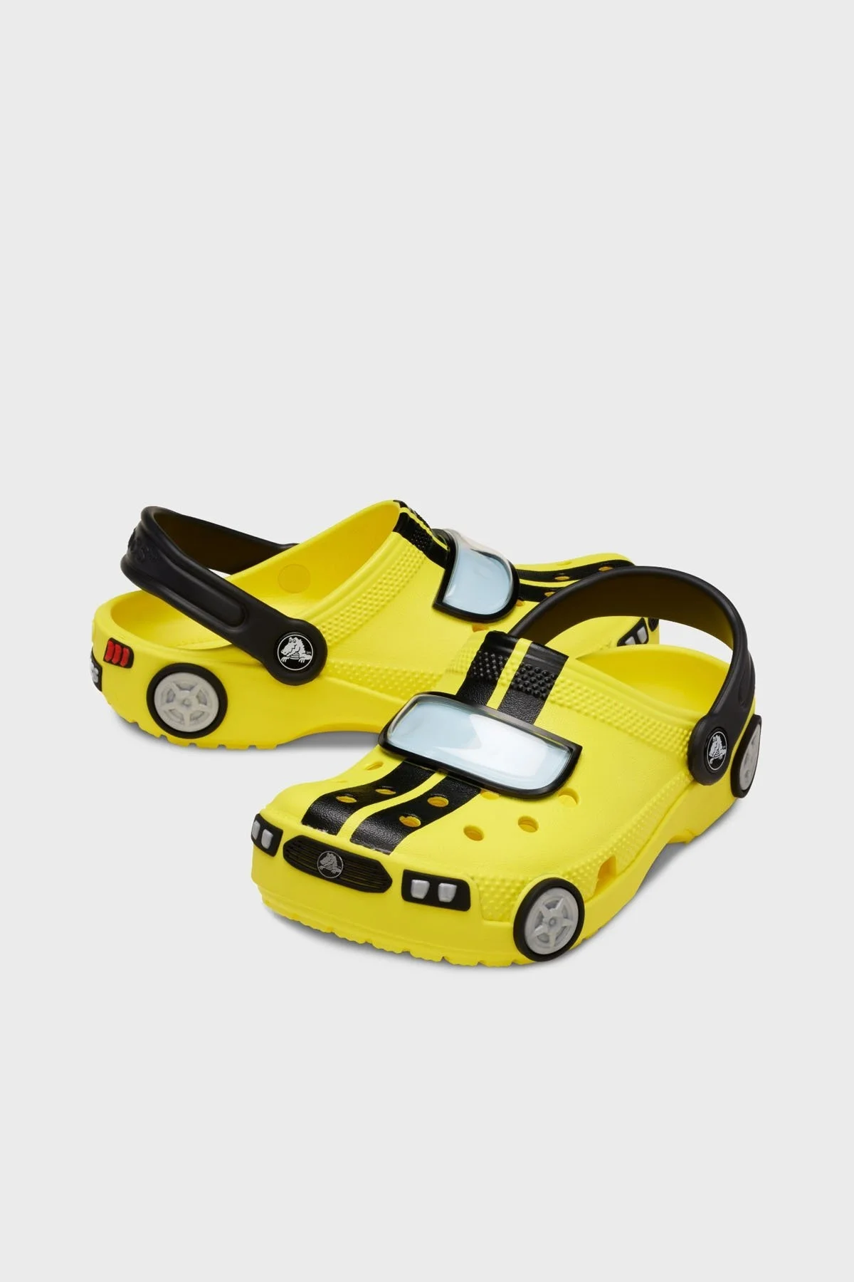 Crocs Classic IAM Race Car Clog T Hafif Ayarlanabilir Kemerli Sandalet Erkek Çocuk Terlik 210991-77J SARI - 3