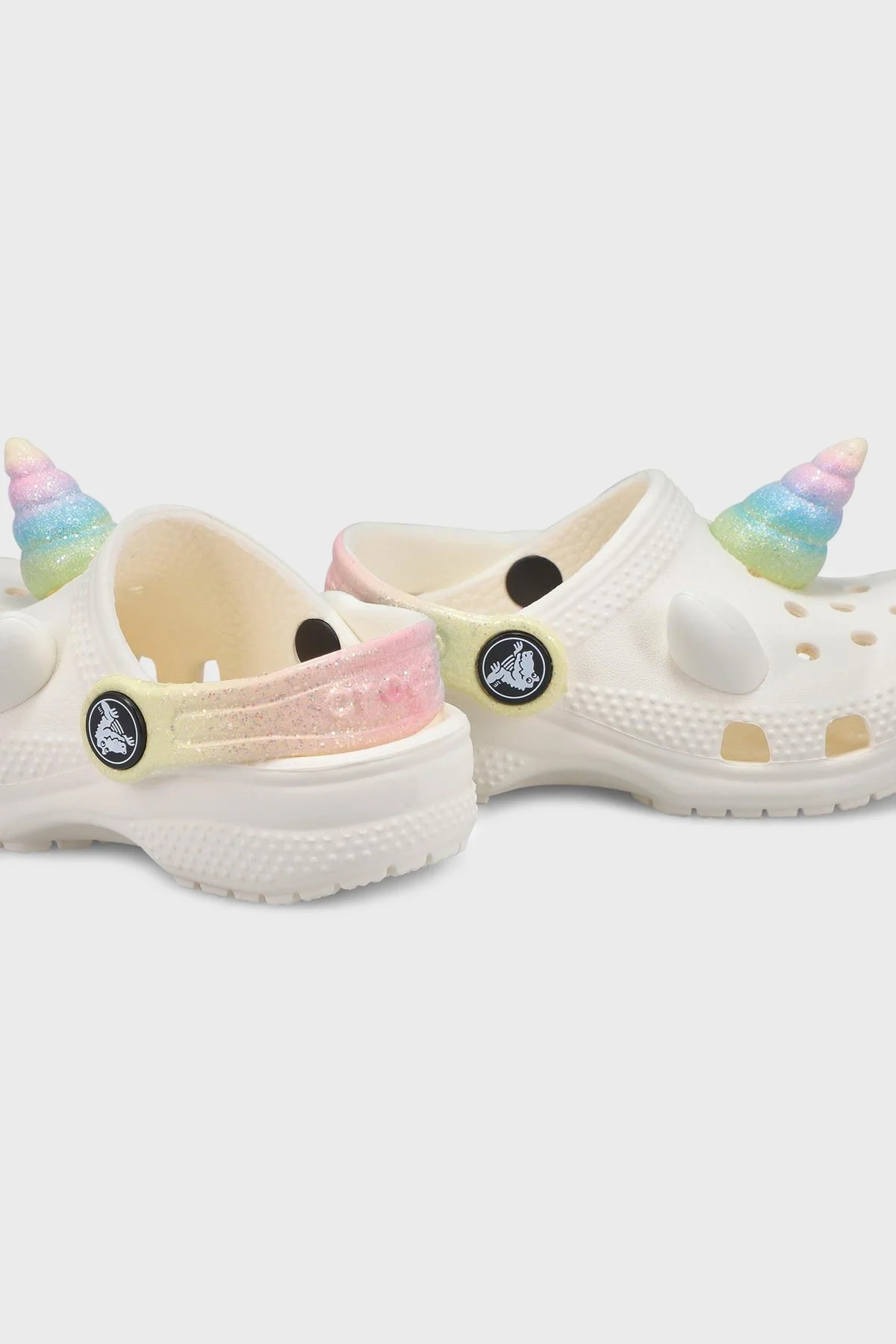 Crocs Classic IAM Rainbow UnicornCgT Hafif Sandalet Kız Çocuk Terlik 209701-0WV KREM - 5