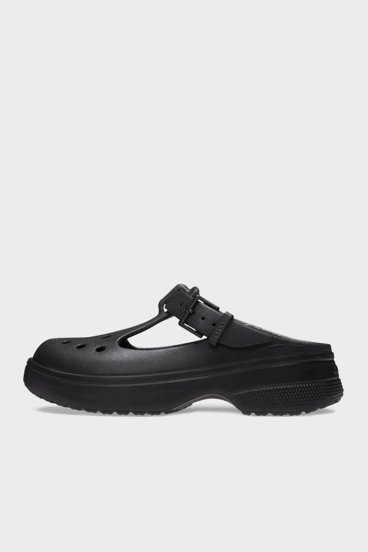 Crocs Classic Mary Jane Clog Ayarlanabilir Kayışlı Kalın Taban Bayan Terlik 210581-001 SİYAH - 8