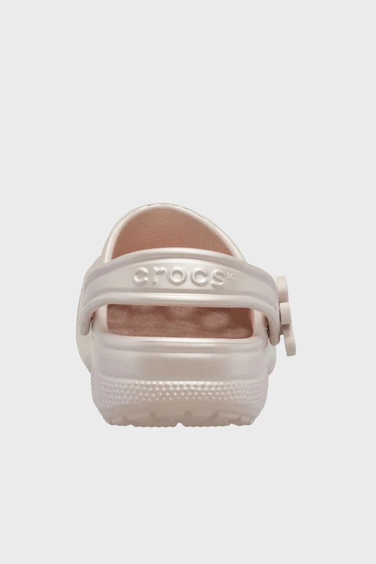 Crocs Classic Pearl Shine Clog K Logolu Çıkarılabilir Kayışlı Kız Çocuk Terlik 212814-6UR BEJ - 5