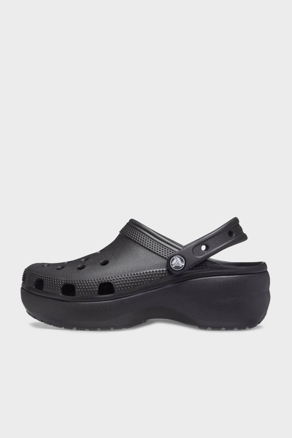 Crocs Classic Platform Clog W Logolu Çıkarılabilir Kayışlı Bayan Terlik 206750-001 SİYAH - 3
