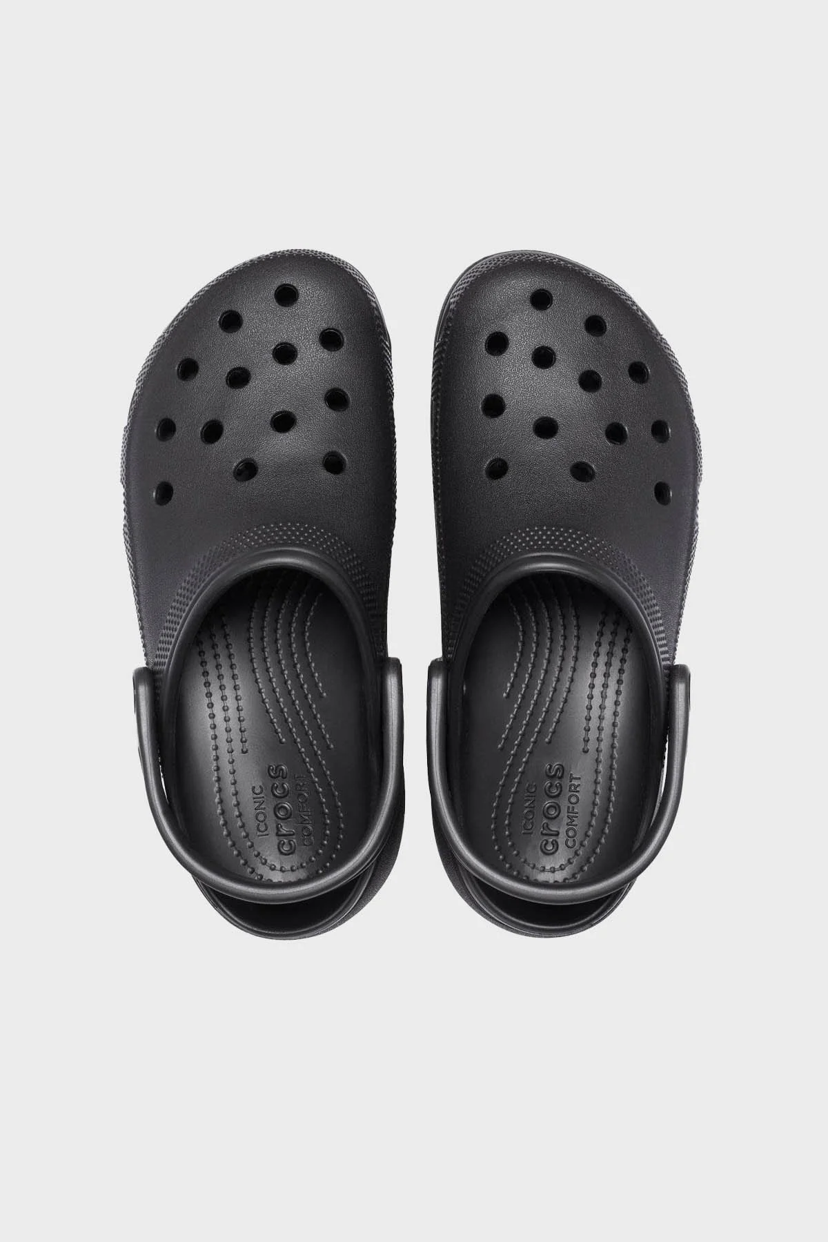 Crocs Classic Platform Clog W Logolu Çıkarılabilir Kayışlı Bayan Terlik 206750-001 SİYAH - 5