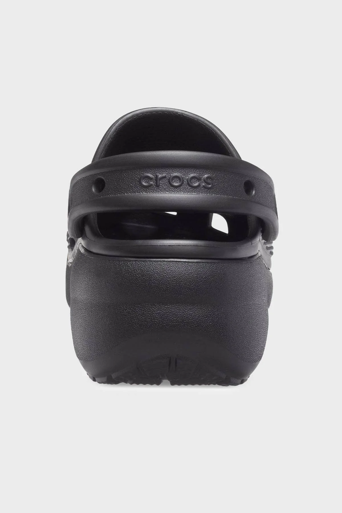 Crocs Classic Platform Clog W Logolu Çıkarılabilir Kayışlı Kadın Terlik 206750-001 SİYAH - 6