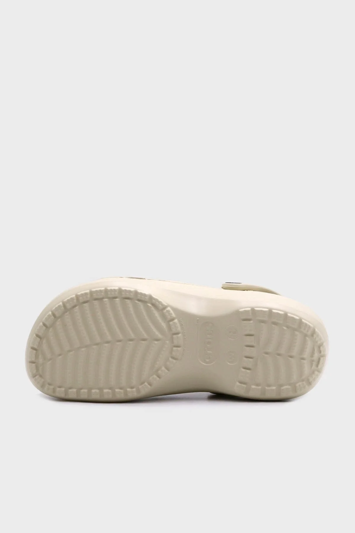 Crocs Classic Platform Clog W Logolu Çıkarılabilir Kayışlı Bayan Terlik 206750-2Y2 KEMİK - 6