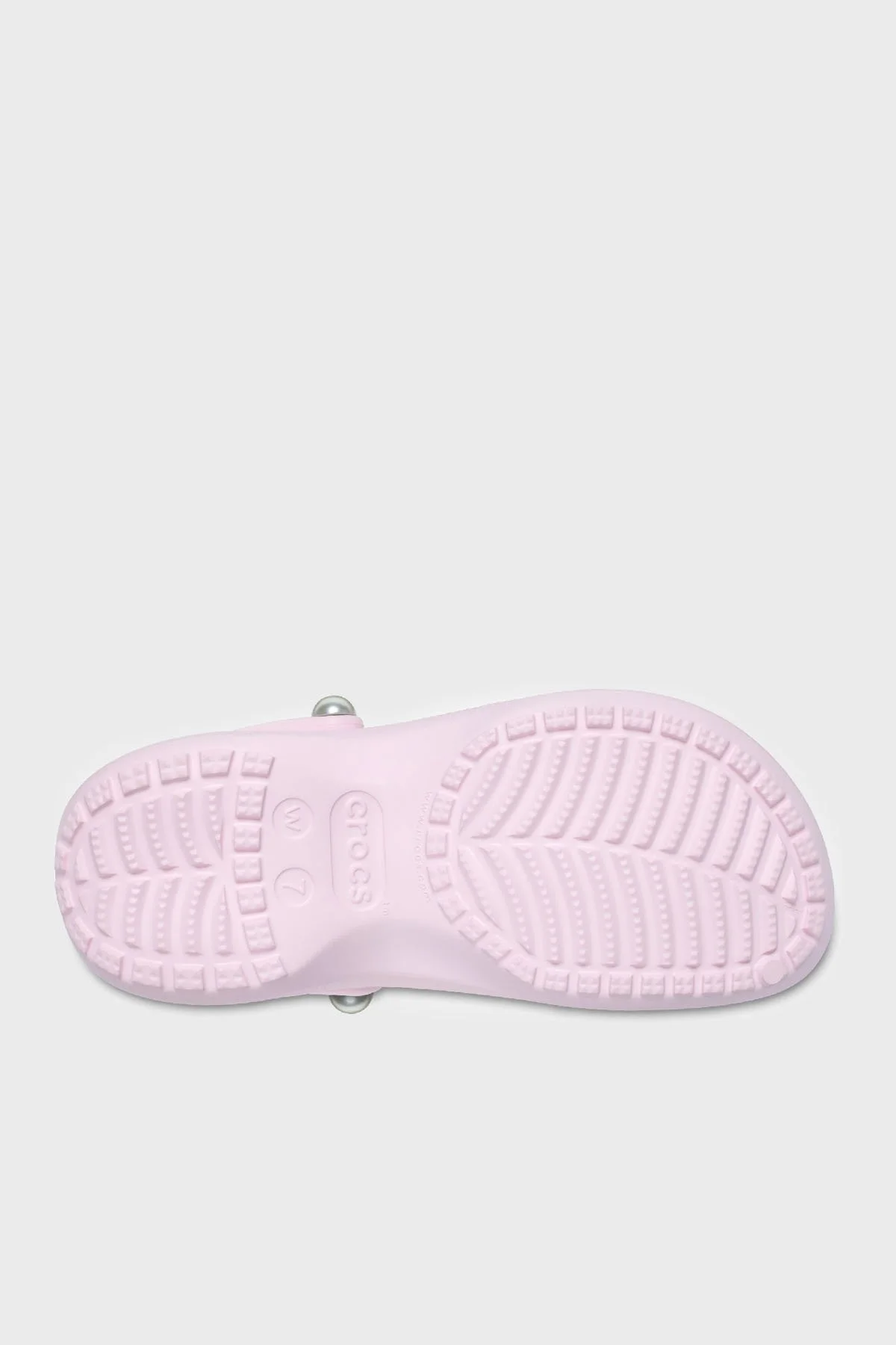 Crocs Classic Platform Pearl Clog Ayarlanabilir Kayışlı İnci Detaylı Bayan Terlik 211231-6ZW AÇIK PEMBE - 10