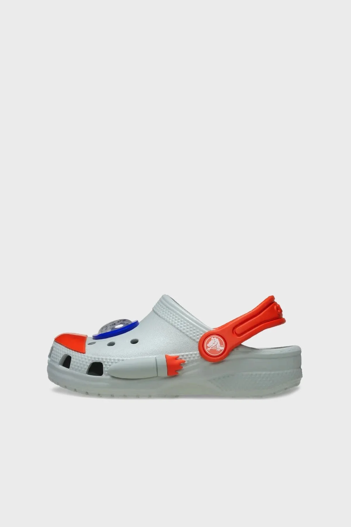 Crocs Classic Rocket Ship Clog T Hafif Ayarlanabilir Kemerli Sandalet Erkek Çocuk Terlik 210359-1NM GRİ - 3