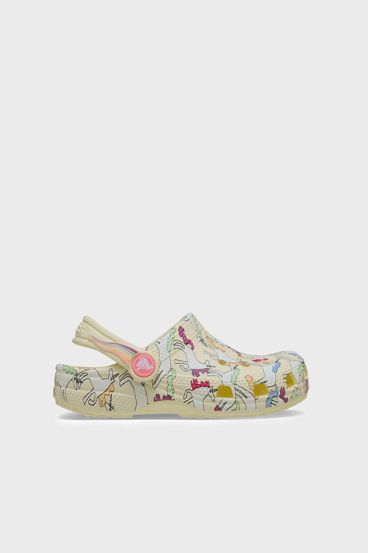 Crocs Classic Unicorn Graphic Clog Desenli Unisex Çocuk Terlik 212515-7CJ SARI - 1