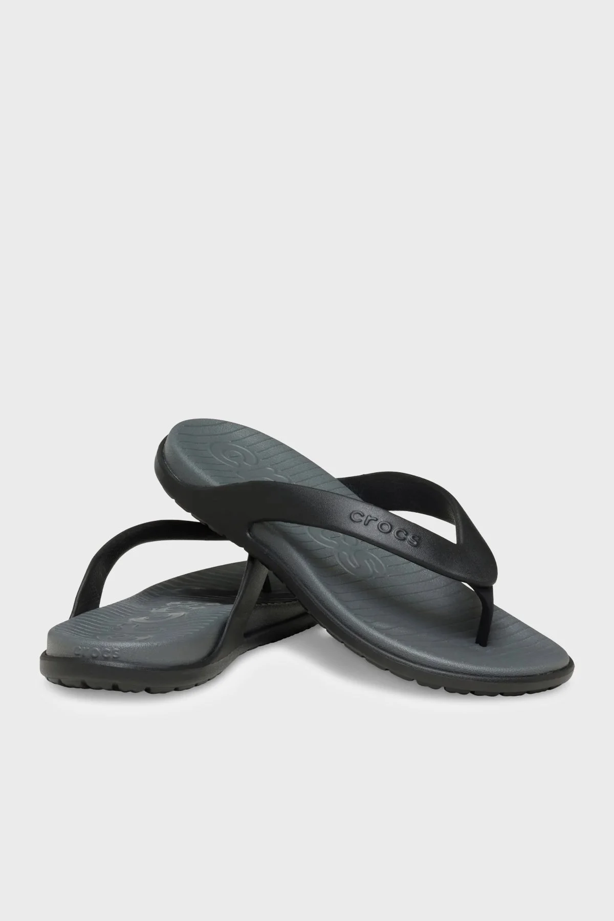 Crocs Coast Flip Logolu Parmak Arası Erkek Terlik 212035-0DD ANTRASİT - 2