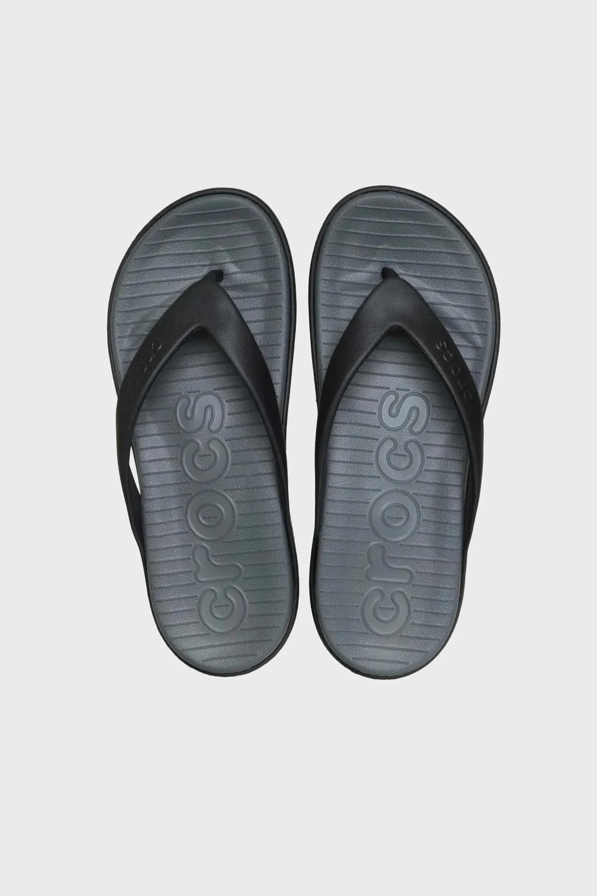 Crocs Coast Flip Logolu Parmak Arası Erkek Terlik 212035-0DD ANTRASİT - 3