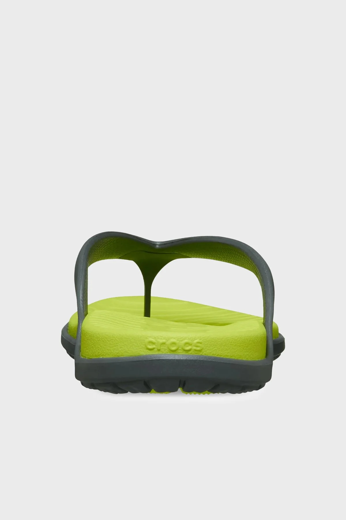 Crocs Coast Flip Logolu Parmak Arası Erkek Terlik 212035-0GG GRİ-SARI - 5