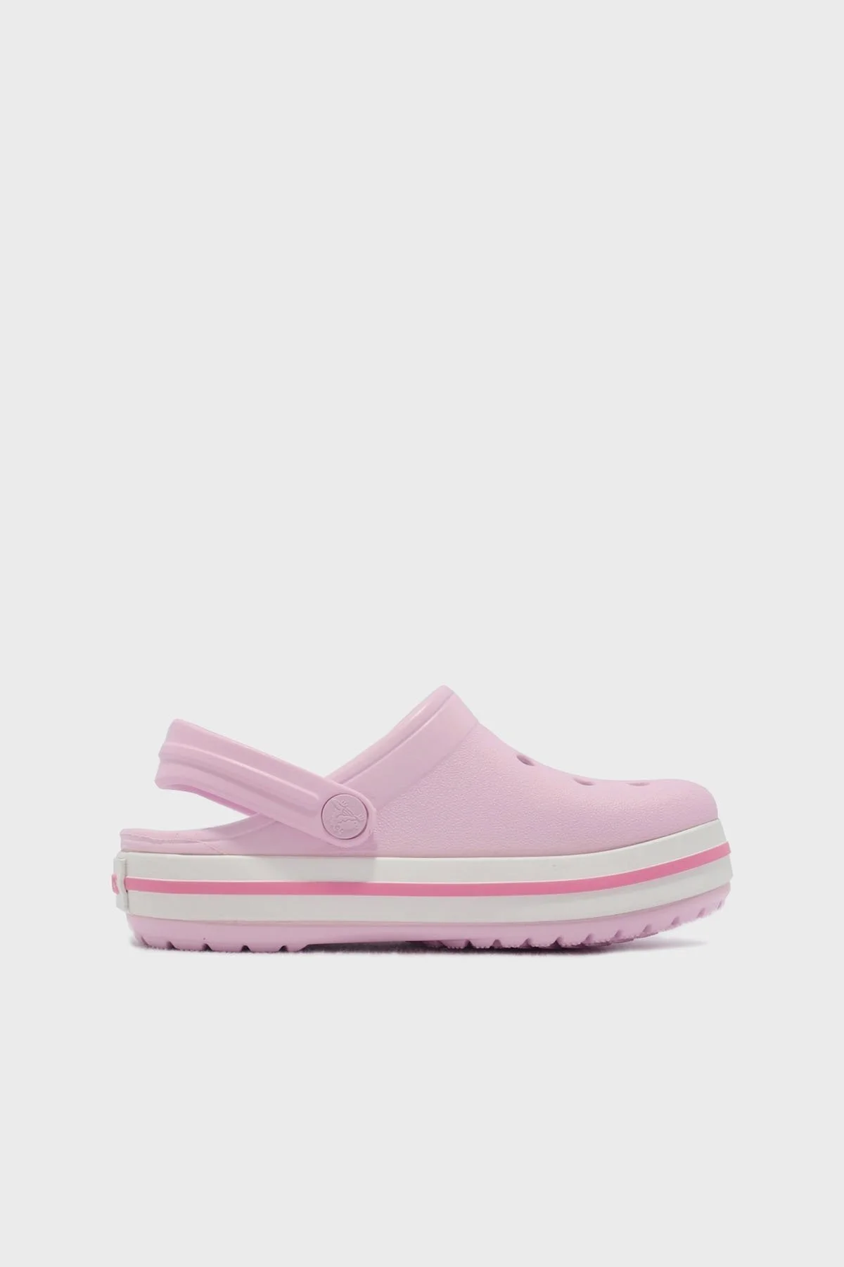 Crocs Crocband Clog T Logolu Çıkarılabilir Kayışlı Sandalet Kız Çocuk Terlik 207006-6GD AÇIK PEMBE - 7