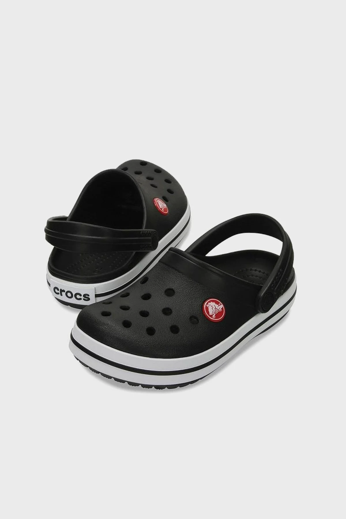 Crocs Crocband Clog T Hafif Sandalet Unisex Çocuk Terlik 207005-001 SİYAH - 2