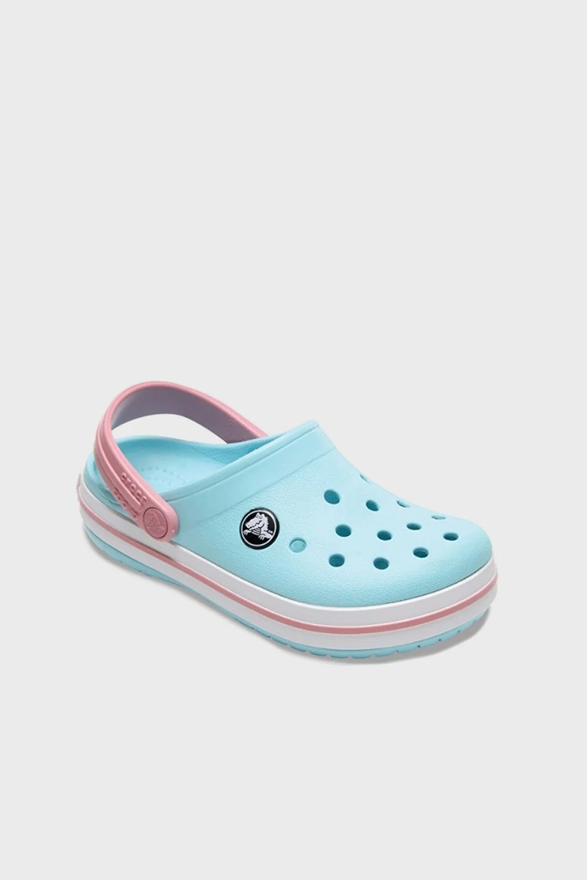 Crocs Crocband Clog T Logolu Çıkarılabilir Kayışlı Sandalet Kız Çocuk Terlik 207005-4S3 AQUA - 5