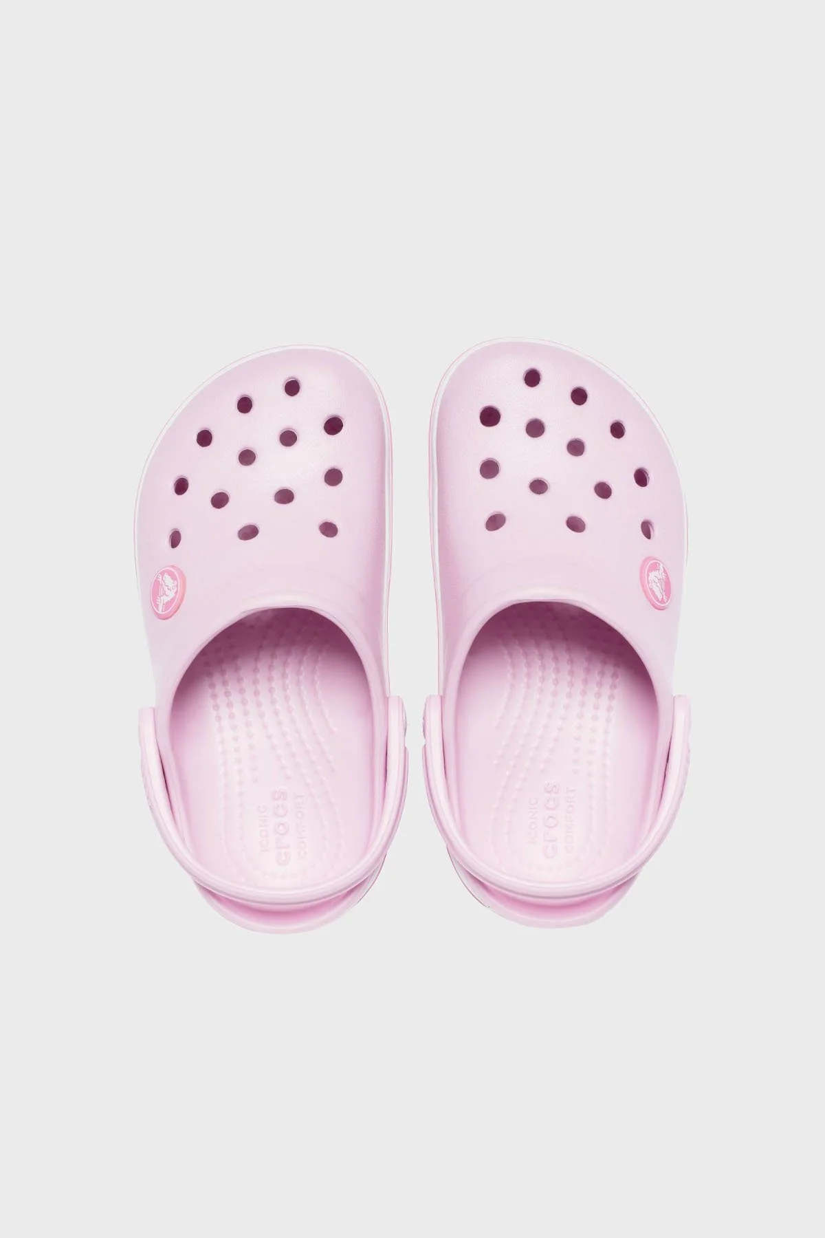 Crocs Crocband Clog T Logolu Çıkarılabilir Kayışlı Sandalet Kız Çocuk Terlik 207005-6GD AÇIK PEMBE - 4