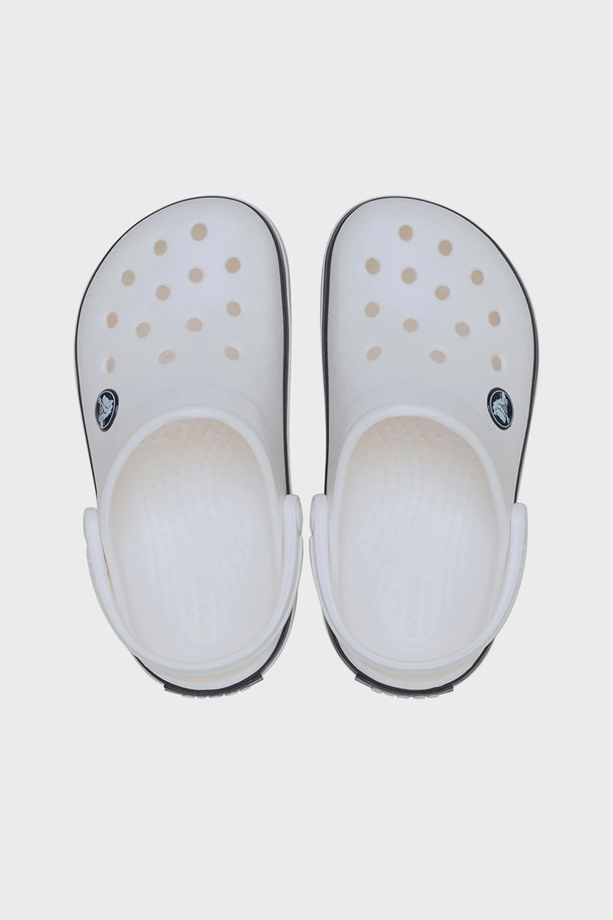 Crocs Crocband Clog T Logolu Çıkarılabilir Kayışlı Unisex Çocuk Terlik 207005-126 BEYAZ-LACİVERT - 4
