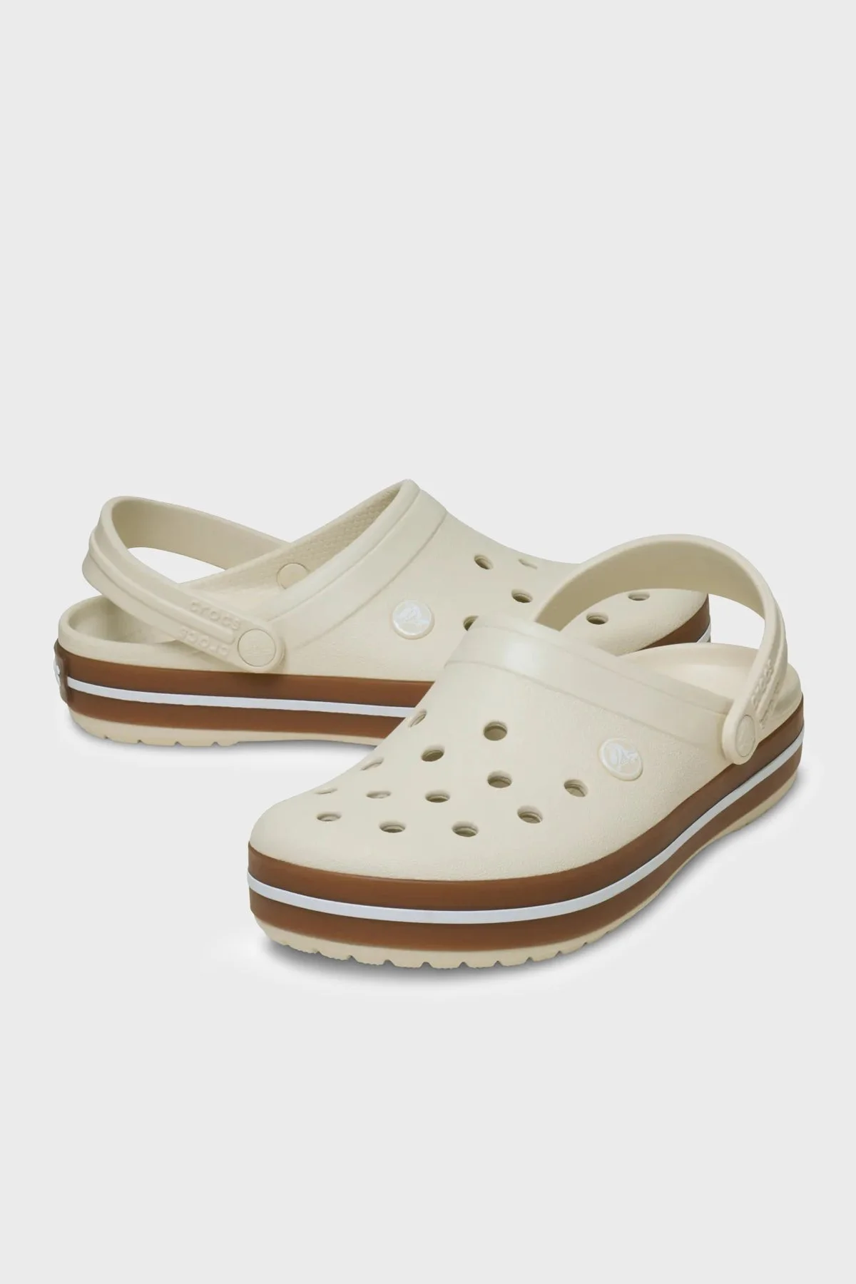 Crocs Crocband Gum Clog Sandalet Kadın Terlik 2127562MD Krem - 3