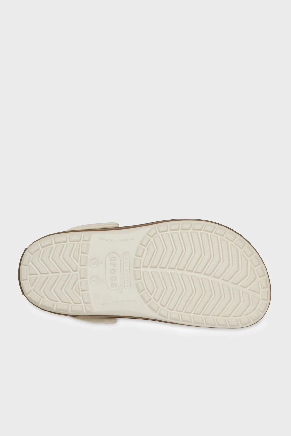 Crocs Crocband Gum Clog Sandalet Kadın Terlik 2127562MD Krem - 5