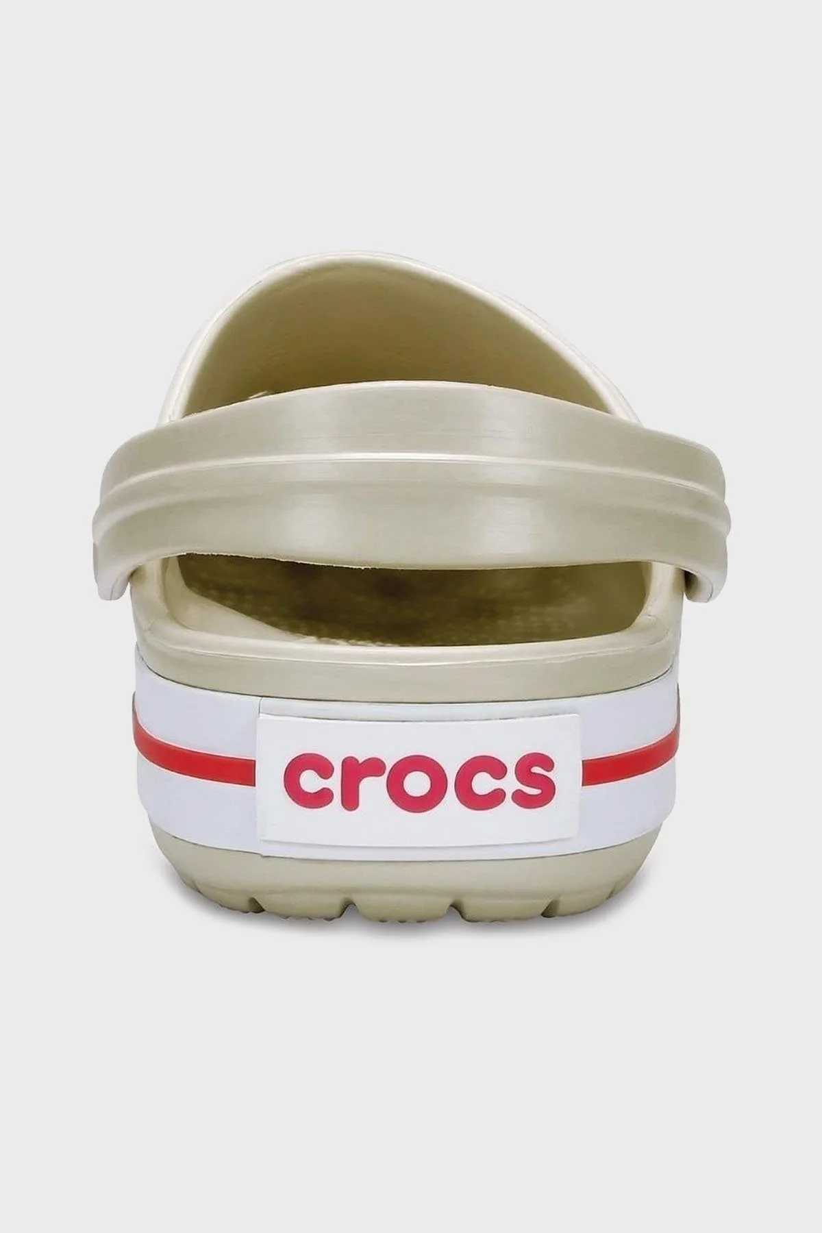 Crocs Crocband Logolu Çıkarılabilir Bilek Kayışlı Bayan Terlik 11016-1AS KREM - 11