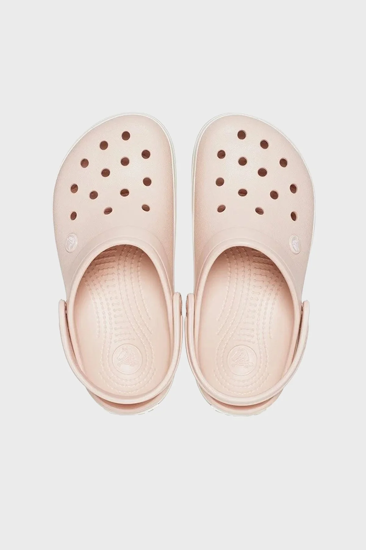 Crocs Crocband Logolu Çıkarılabilir Bilek Kayışlı Bayan Terlik 11016-6UR PUDRA - 8