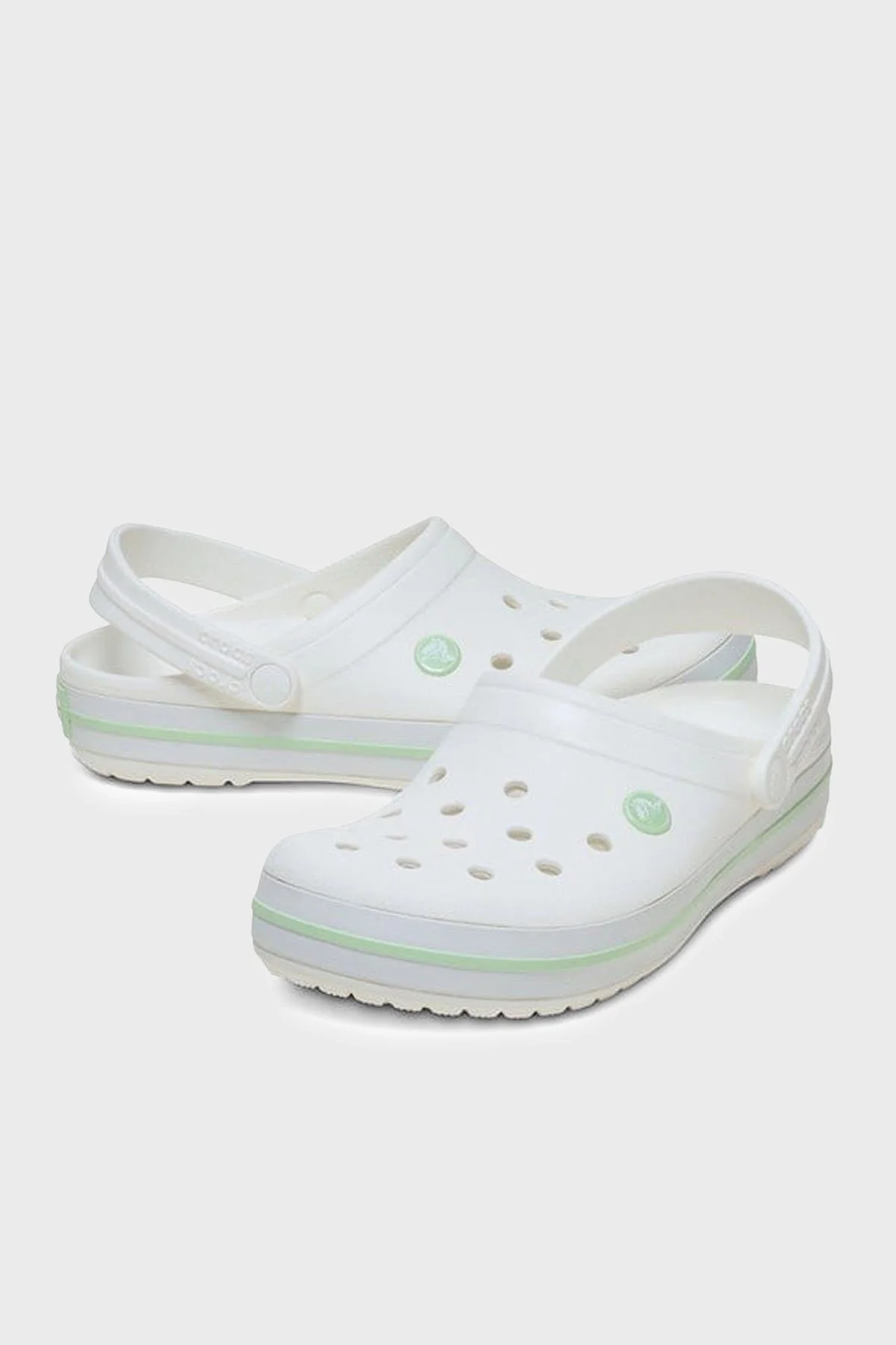 Crocs Crocband Logolu Unisex Terlik 11016-1YL BEYAZ-YEŞİL - 3