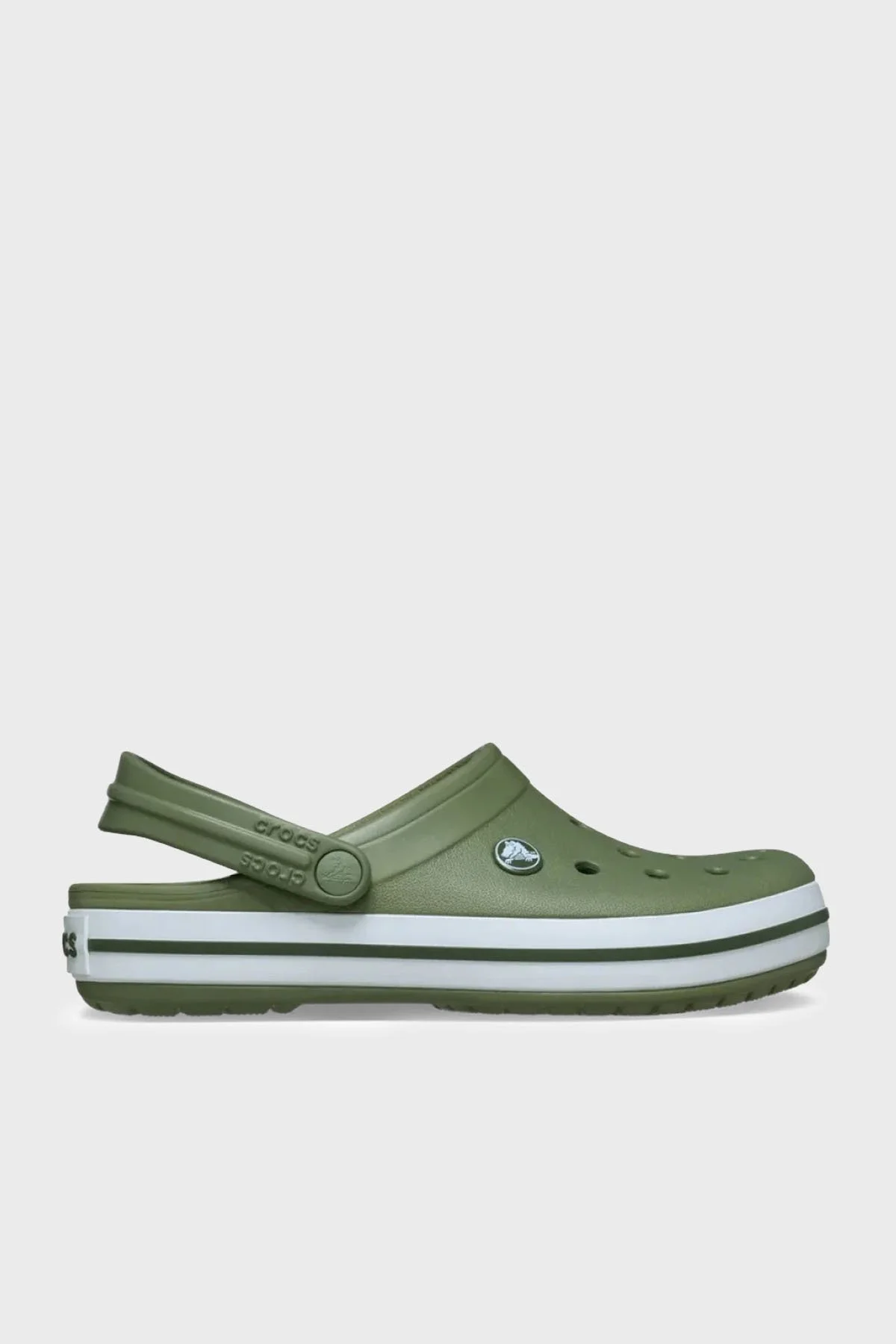 Crocs Crocband Logolu Unisex Terlik 11016-3BX HAKİ - 1
