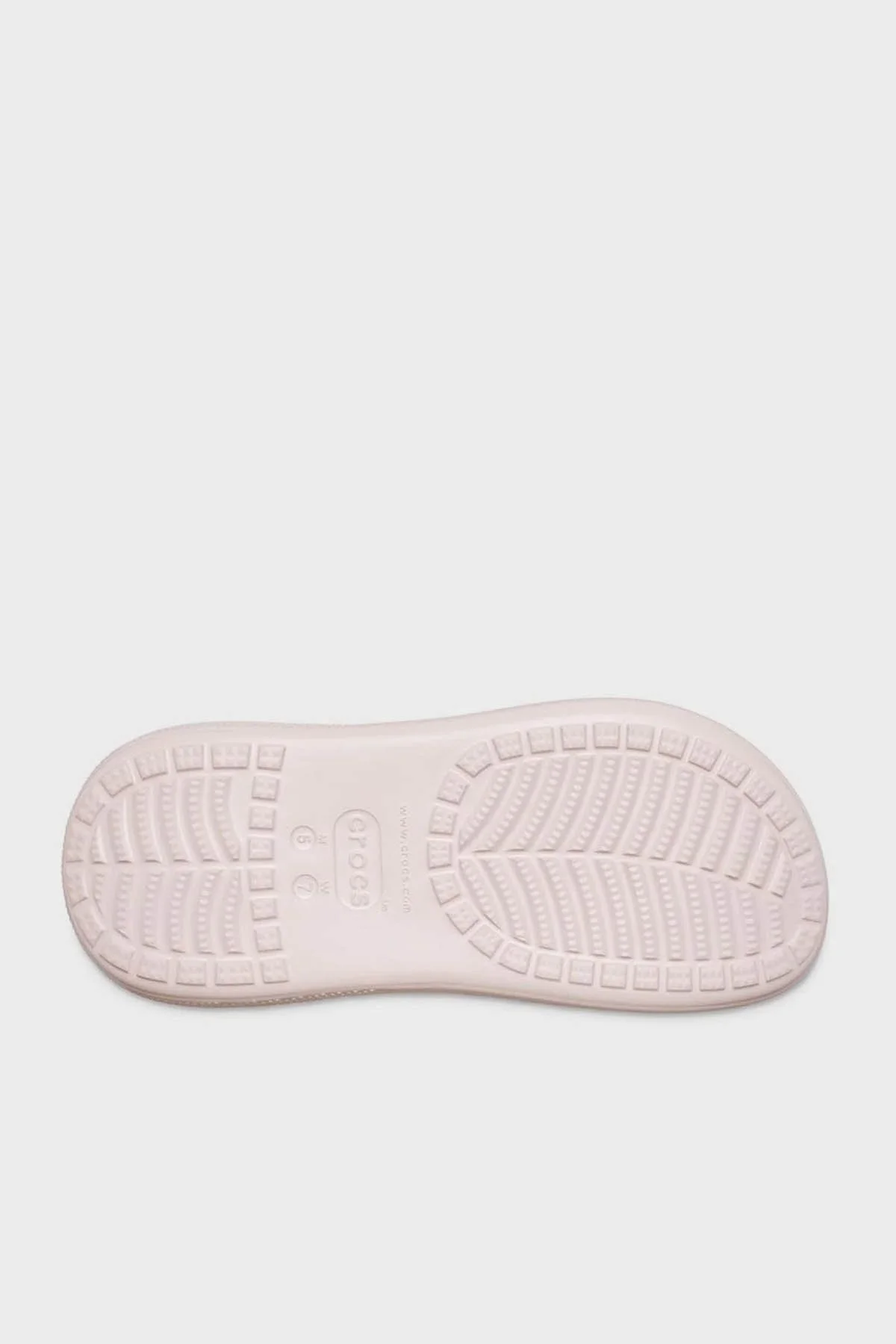 Crocs Crush Clog Logolu Platform Taban Çıkarılabilir Kayışlı Bayan Terlik 207521-6UR PUDRA - 12