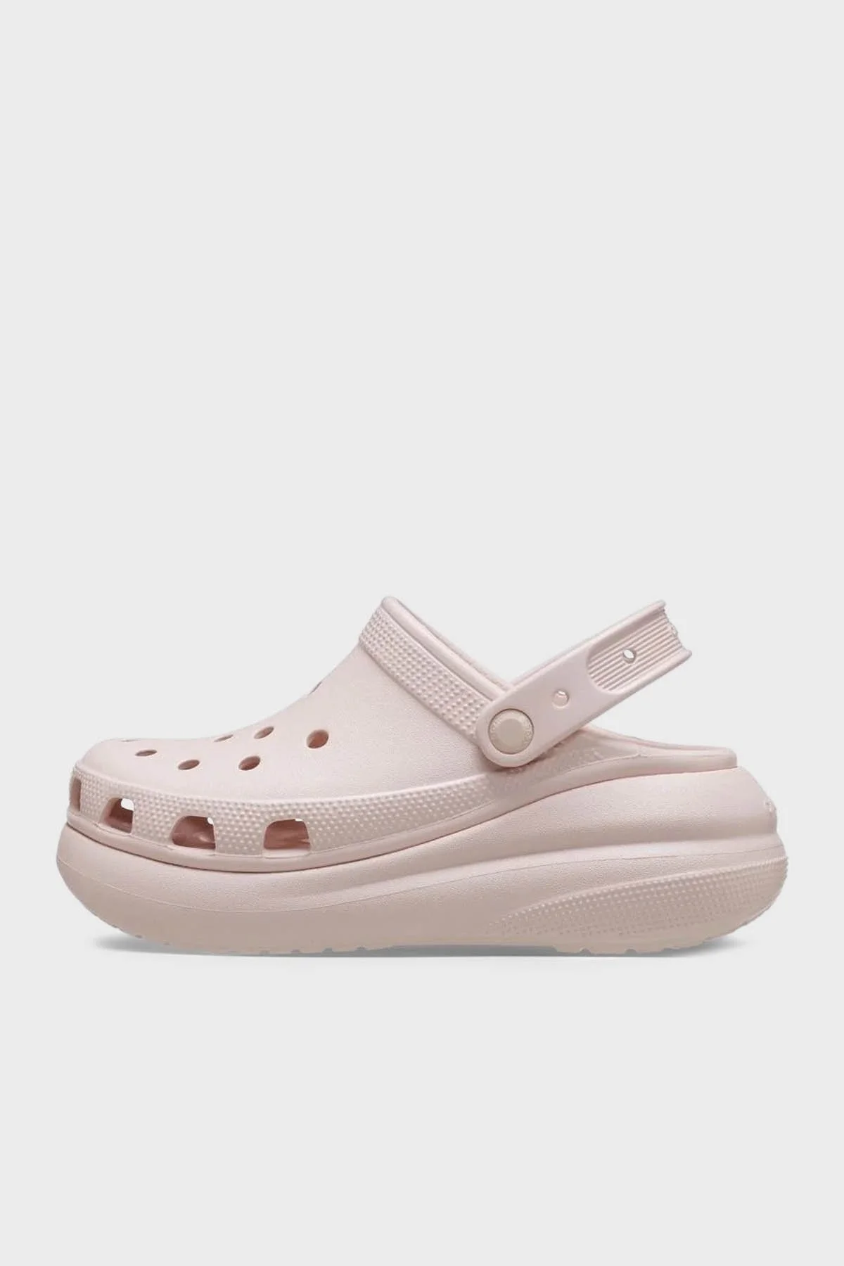 Crocs Crush Clog Logolu Platform Taban Çıkarılabilir Kayışlı Kadın Terlik 207521-6UR PUDRA - 2