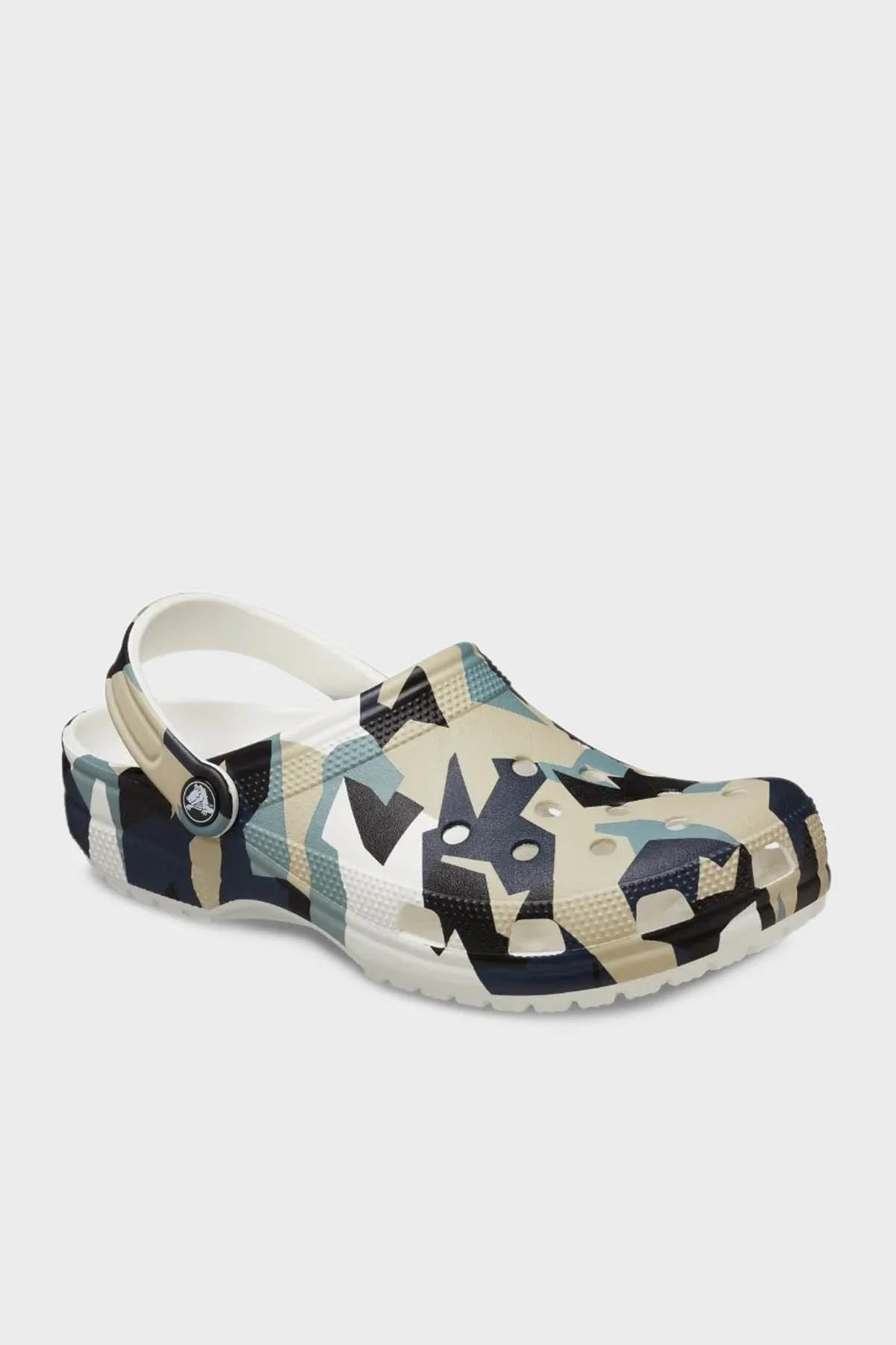Crocs Geo Camo Clog Desenli Logolu Hafif Sandalet Erkek Terlik 211009-94S TAŞ-LACİVERT - 9