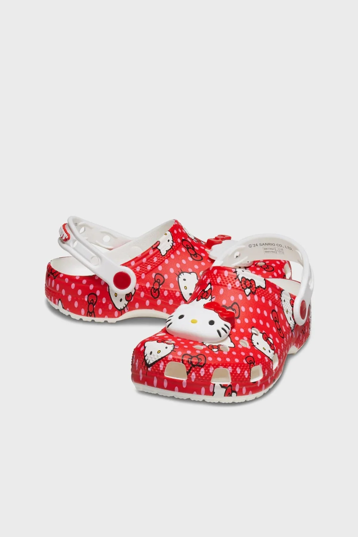Crocs Hello Kitty Red Classic Clog T Hello Kitty Sandalet Kız Çocuk Terlik 210577-90H KIRMIZI - 3