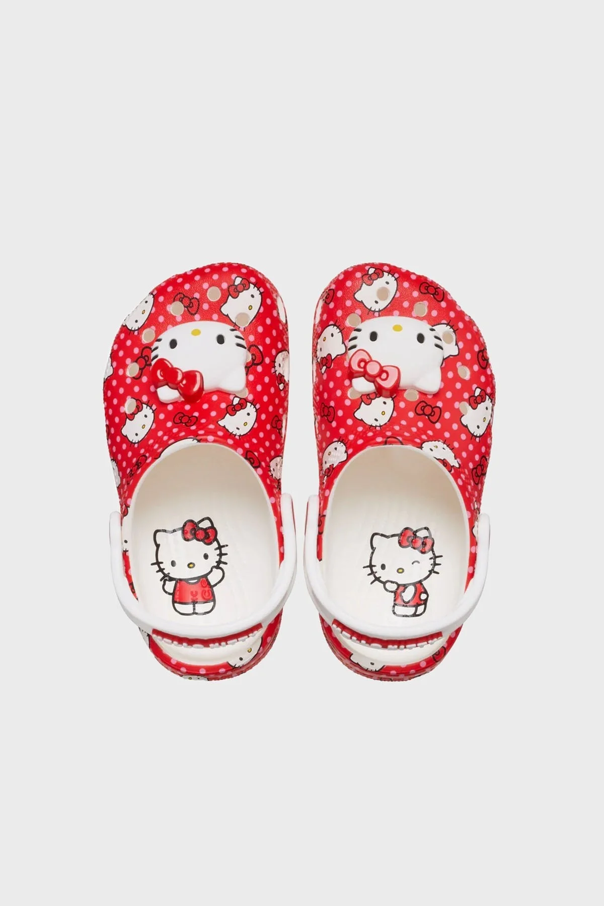 Crocs Hello Kitty Red Classic Clog T Hello Kitty Sandalet Kız Çocuk Terlik 210577-90H KIRMIZI - 4