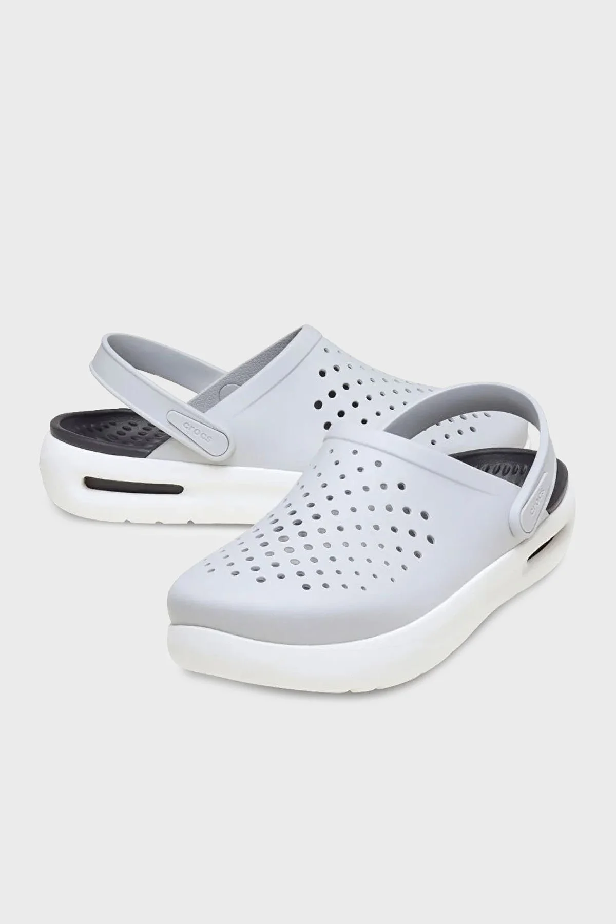 Crocs InMotion Clog Ayarlanabilir Kemerli Sandalet Erkek Terlik 209964-1FT GRİ - 4