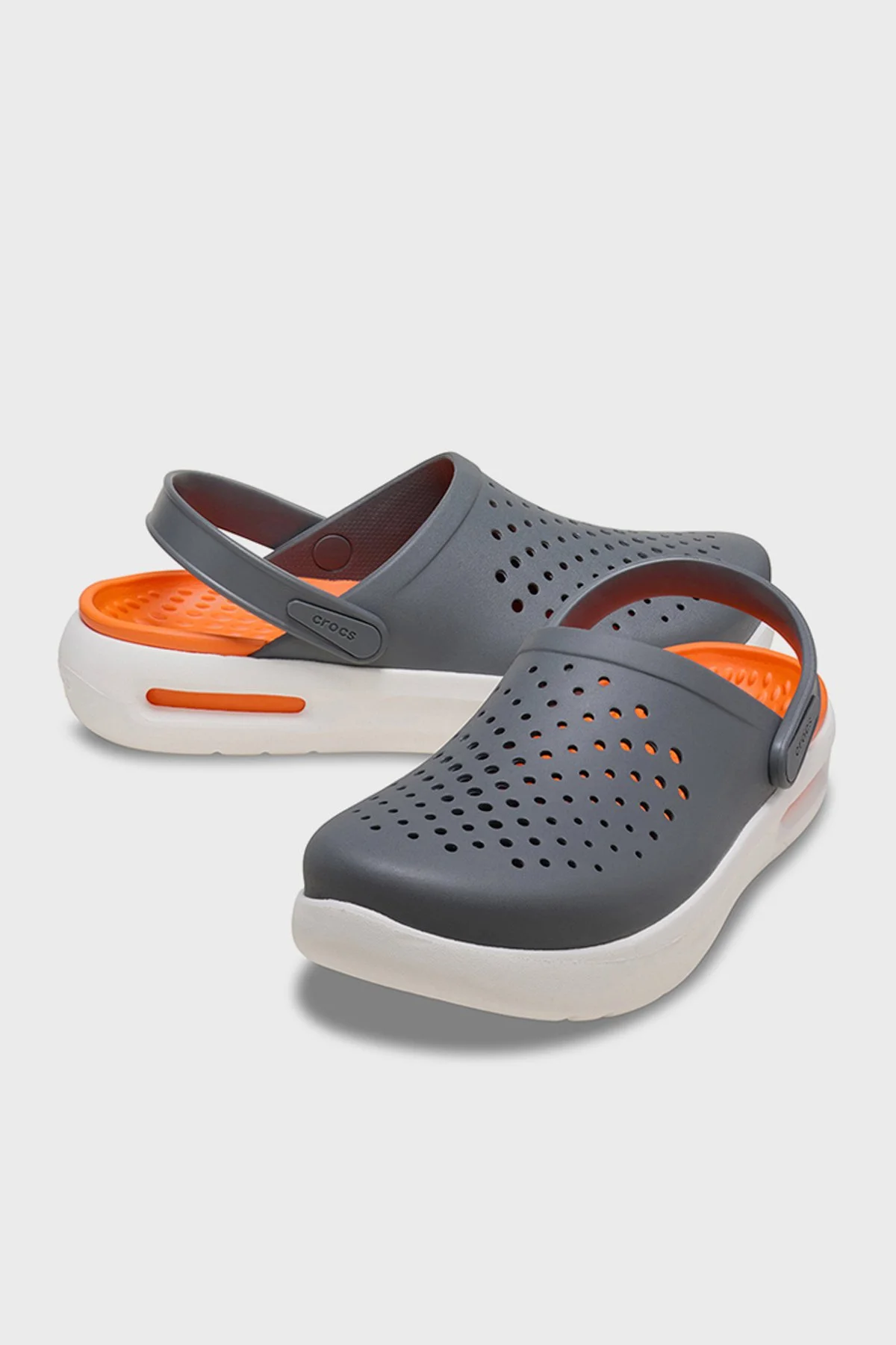 Crocs InMotion Clog Logolu Unisex Terlik 209964-0DA ANTRASİT - 4