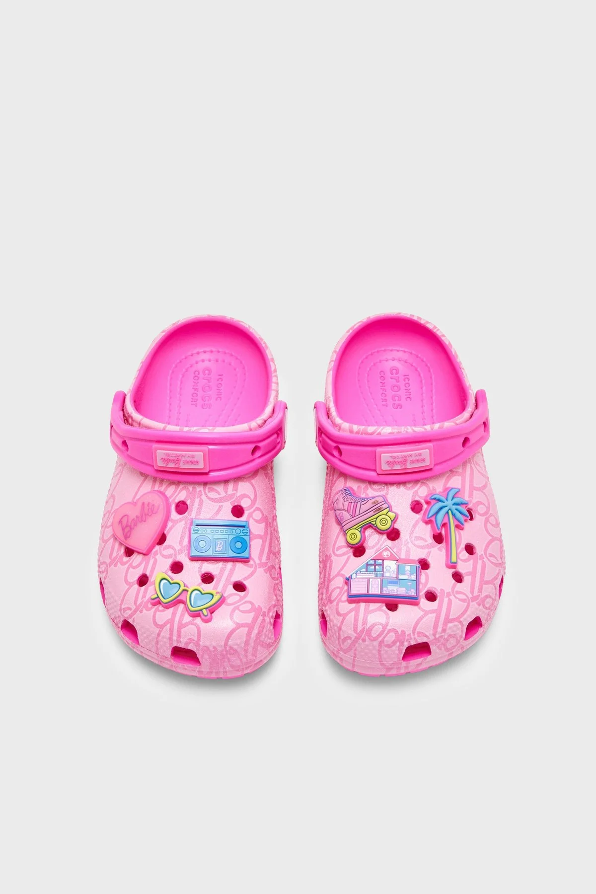 Crocs Mattel Pink Barbie Cls Clg T Kayışlı Kız Çocuk Terlik 211407-90H Pembe - 2