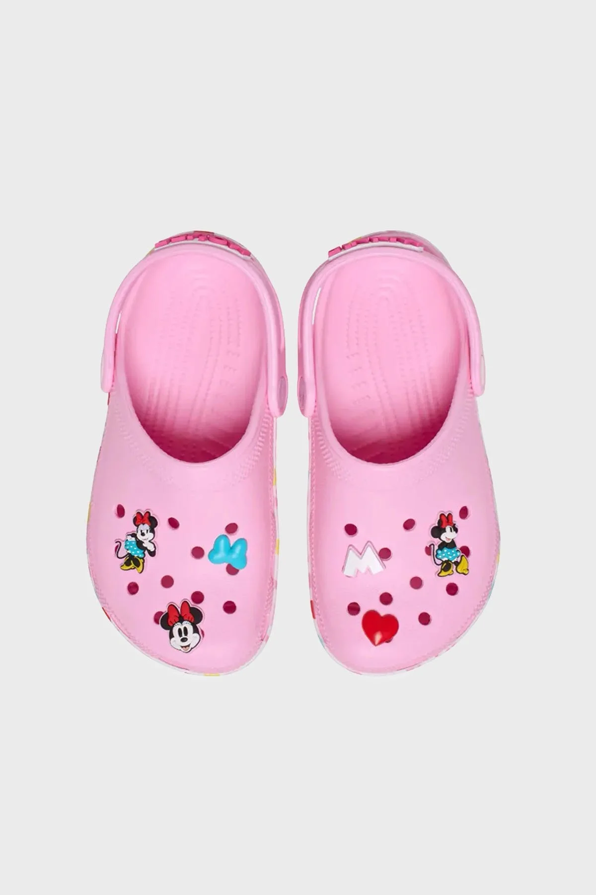 Crocs Mickey Frnds Minnie Cls Clg T Hafif Çıkarılabilir Kayışlı Sandalet Kız Çocuk Terlik 210894-90H PEMBE - 11