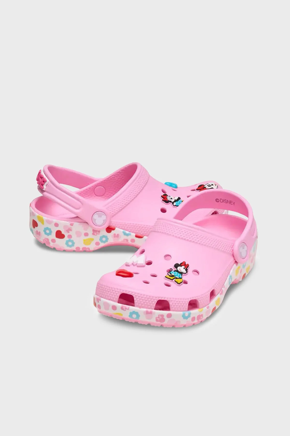 Crocs Mickey Frnds Minnie Cls Clg T Hafif Çıkarılabilir Kayışlı Sandalet Kız Çocuk Terlik 210894-90H PEMBE - 2