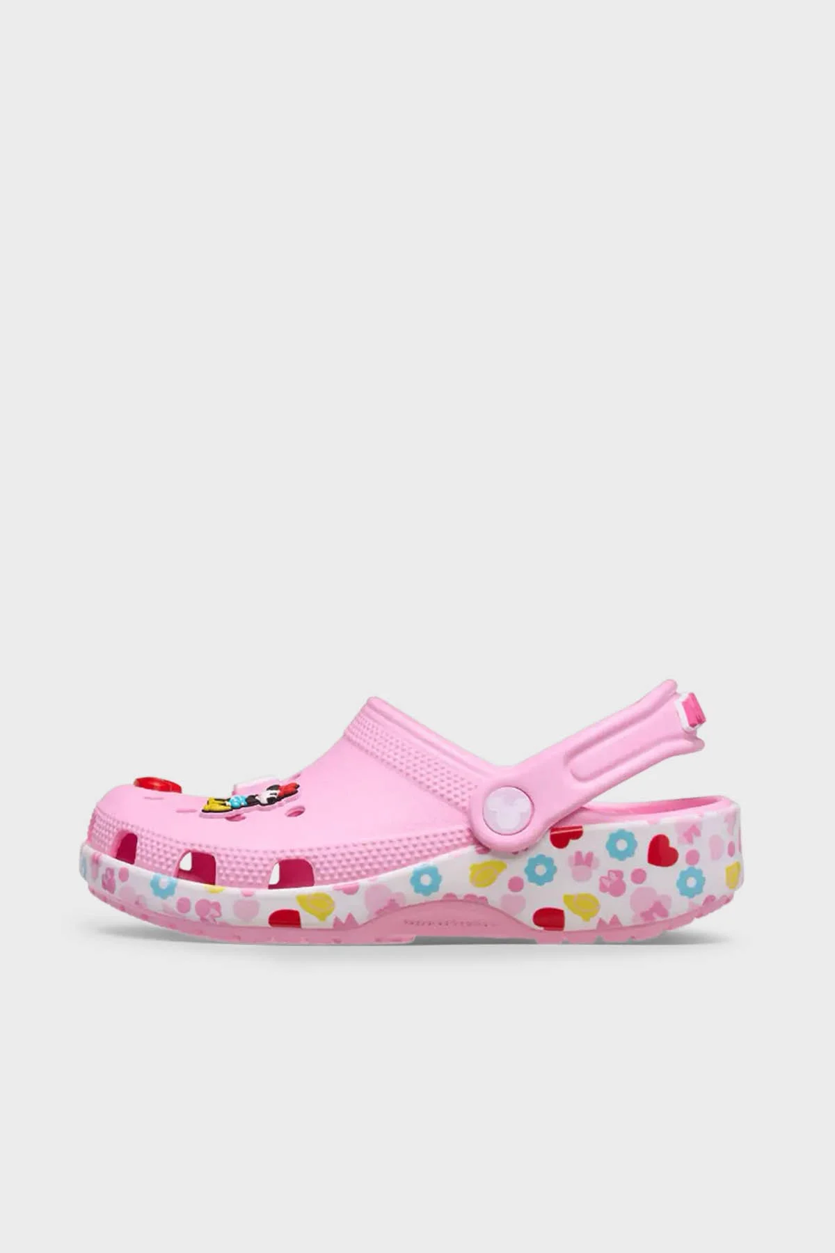 Crocs Mickey Frnds Minnie Cls Clg T Hafif Çıkarılabilir Kayışlı Sandalet Kız Çocuk Terlik 210894-90H PEMBE - 3