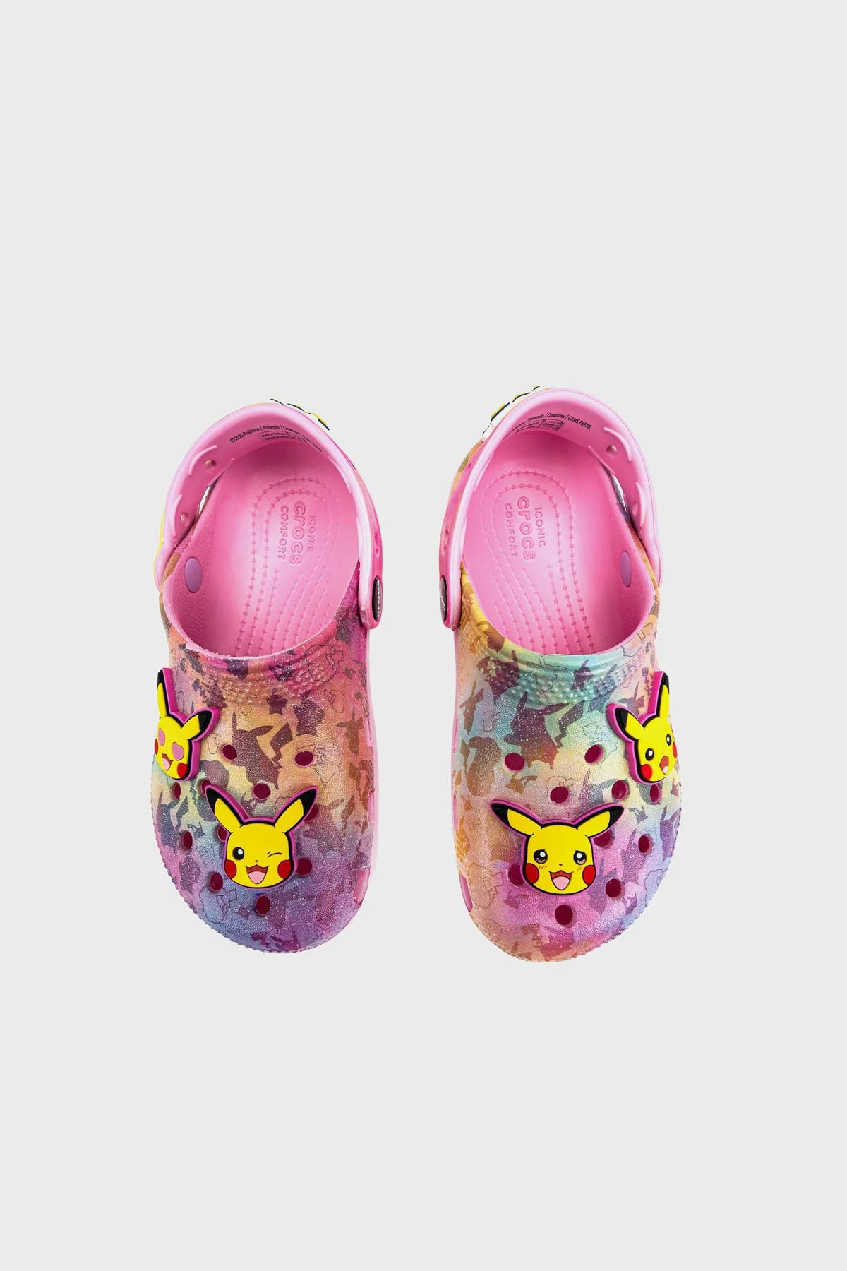 Crocs Pikachu Pink Cls Clg K Desenli Kız Çocuk Terlik 211229-90H PEMBE - 4