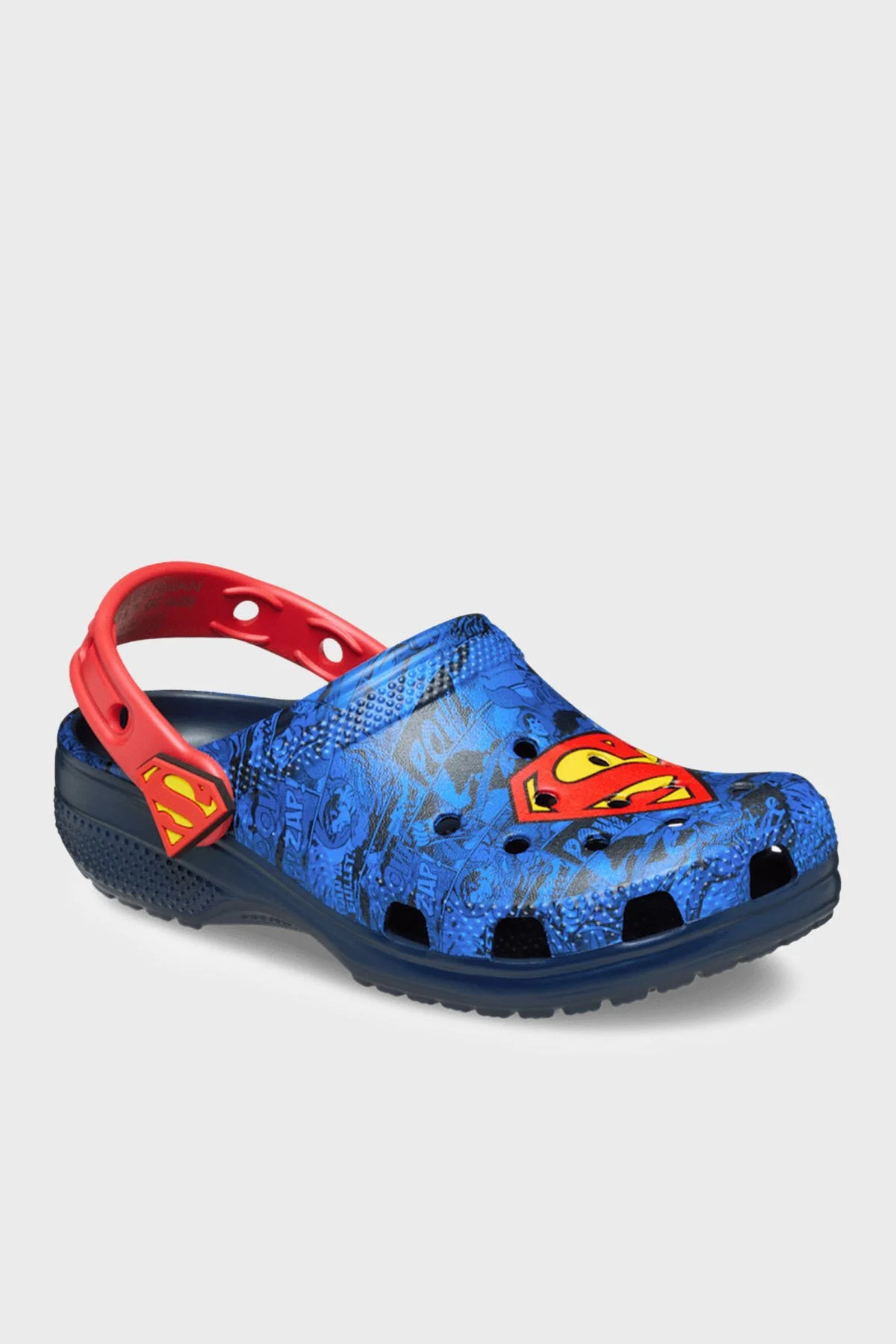 Crocs Superman Classic Clog K Logolu Erkek Çocuk Terlik 211132-90H MAVİ-KIRMIZI - 3