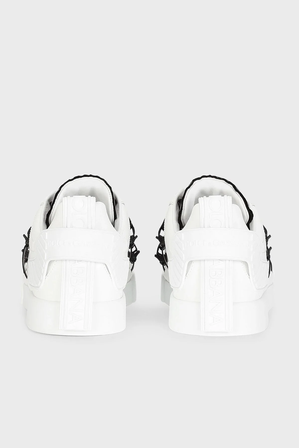 Dolce Gabbana Deri Sneaker Erkek Ayakkabı CS1783 AJ986 89697 BEYAZ - 3