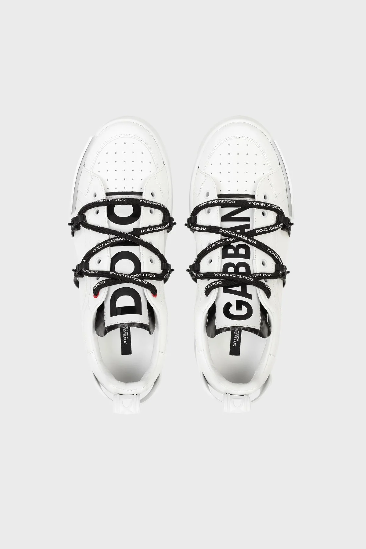 Dolce Gabbana Deri Sneaker Erkek Ayakkabı CS1783 AJ986 89697 BEYAZ - 4