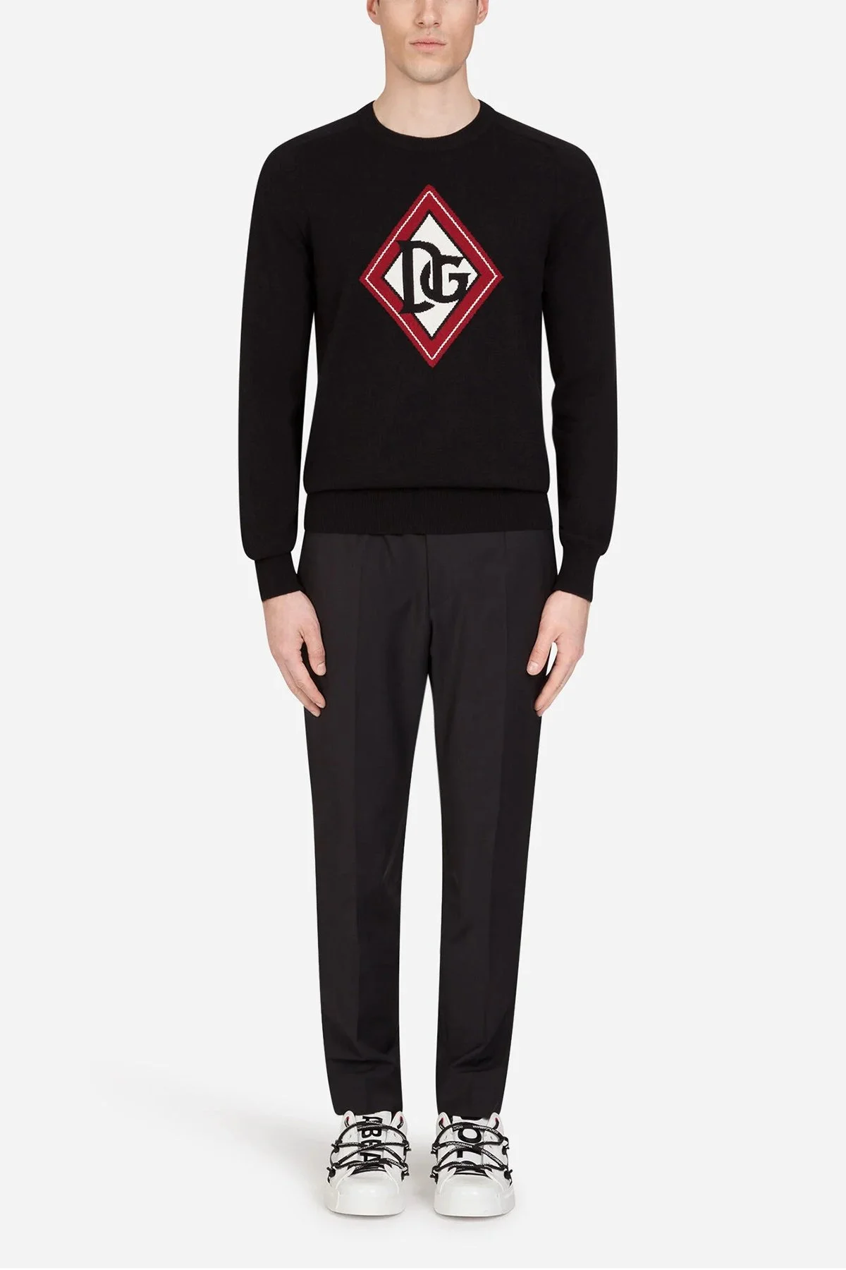 Dolce Gabbana Deri Sneaker Erkek Ayakkabı CS1783 AJ986 89697 BEYAZ - 6