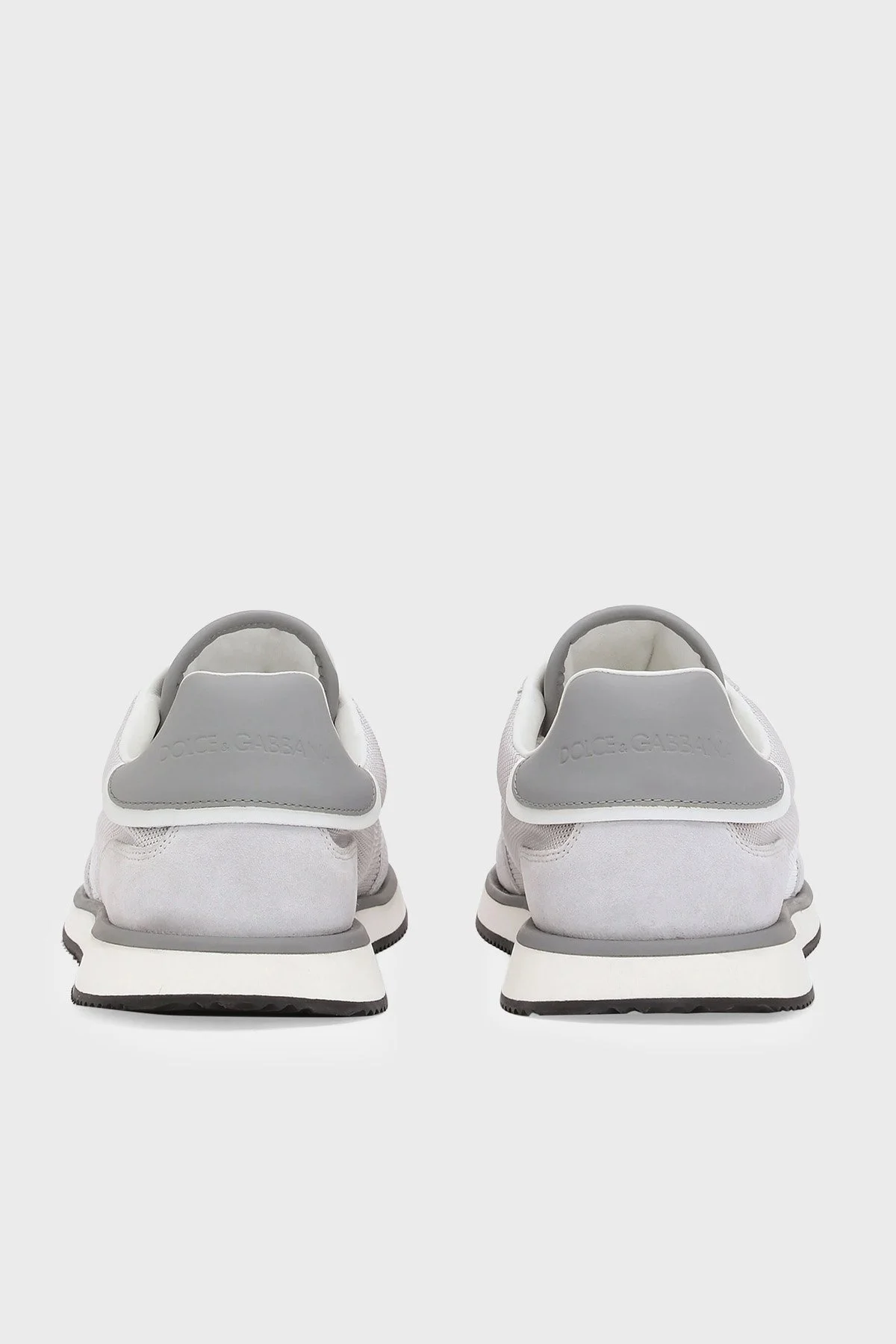 Dolce & Gabbana Deri Sneaker Erkek Ayakkabı CS2288 A3D42 8B849 GRİ - 3