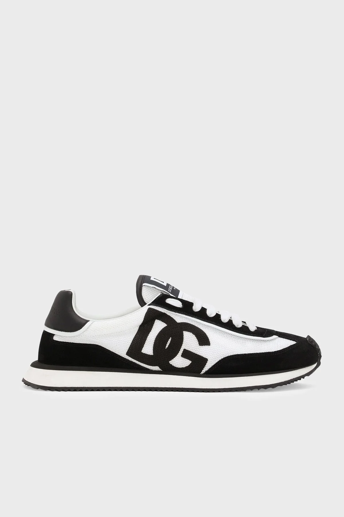 Dolce & Gabbana Deri Sneaker Erkek Ayakkabı CS2288 A5355 8I050 SİYAH-BEYAZ - 1