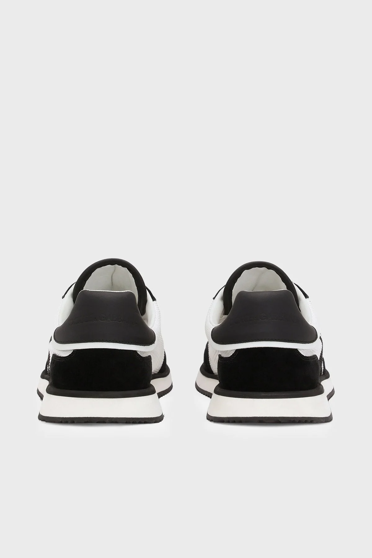 Dolce & Gabbana Deri Sneaker Erkek Ayakkabı CS2288 A5355 8I050 SİYAH-BEYAZ - 3