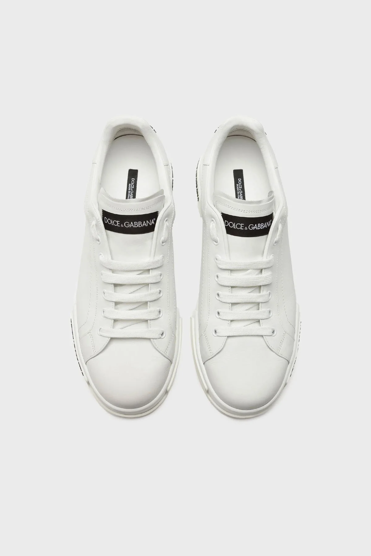 Dolce & Gabbana Deri Sneaker Erkek Ayakkabı CS2332 AA335 80001 BEYAZ - 7