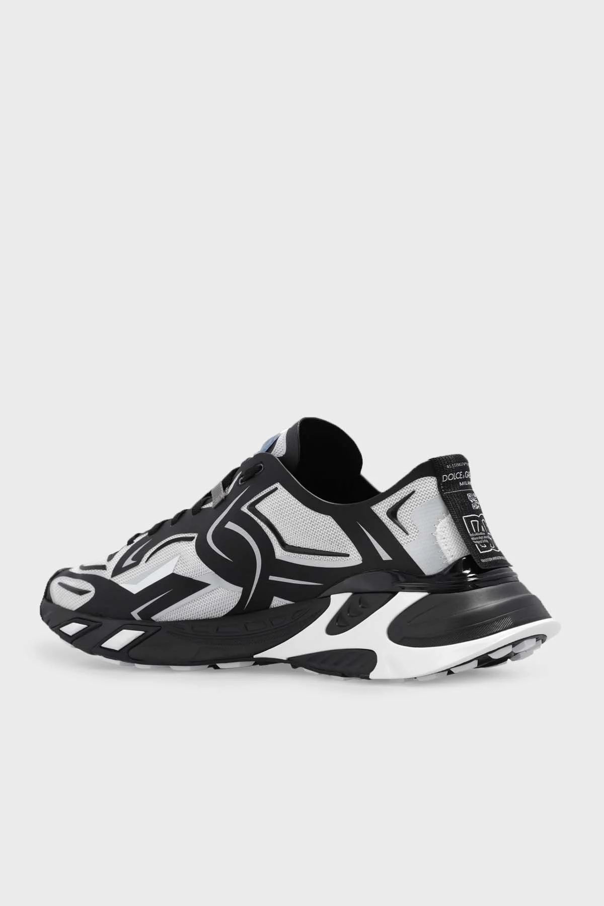 Dolce & Gabbana Günlük Spor Erkek Ayakkabı CS2175 AH405 89697 SİYAH-BEYAZ - 4