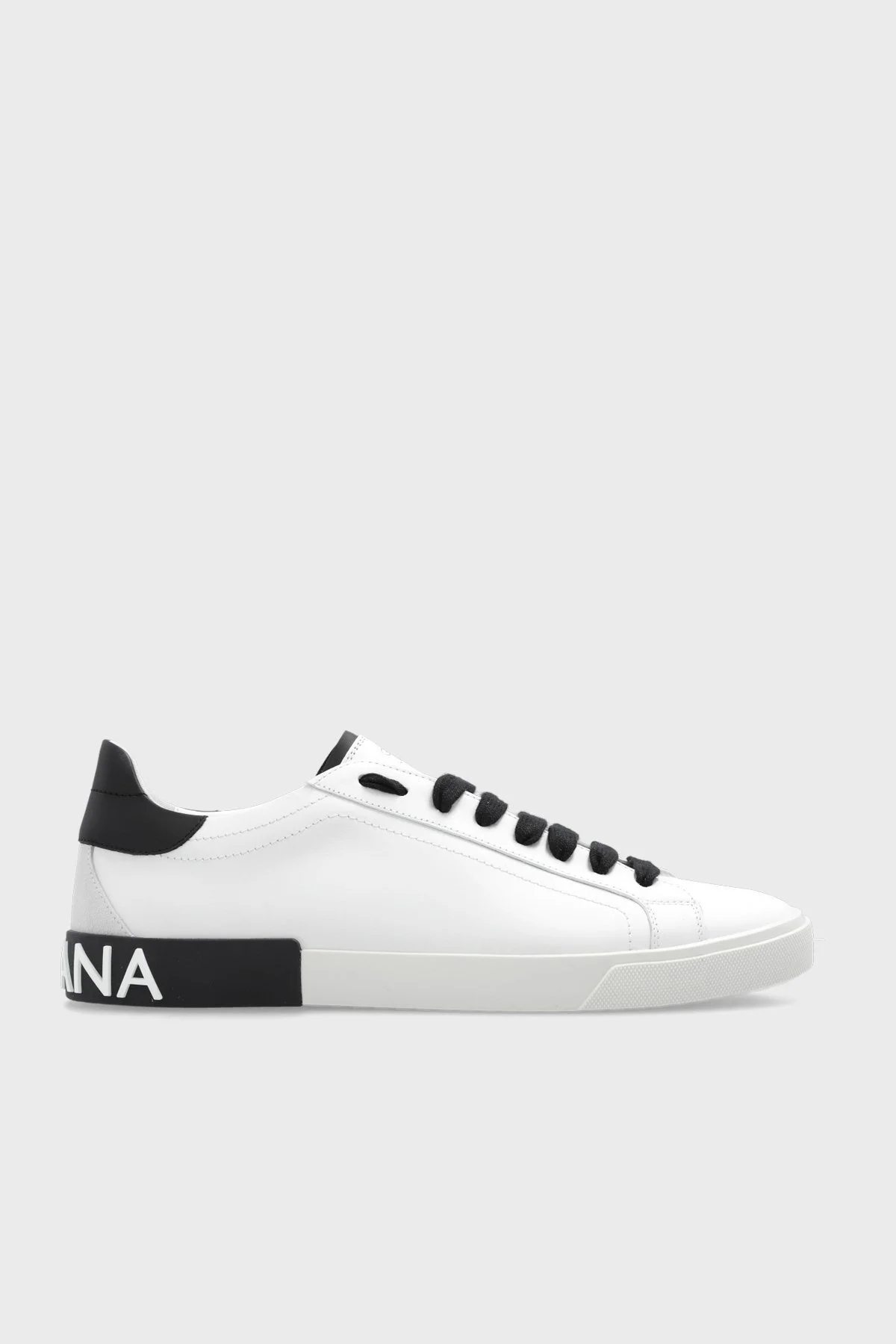 Dolce & Gabbana Hakiki Deri Logolu Snaker Erkek Ayakkabı CS2203 AM779 89697 BEYAZ - 6