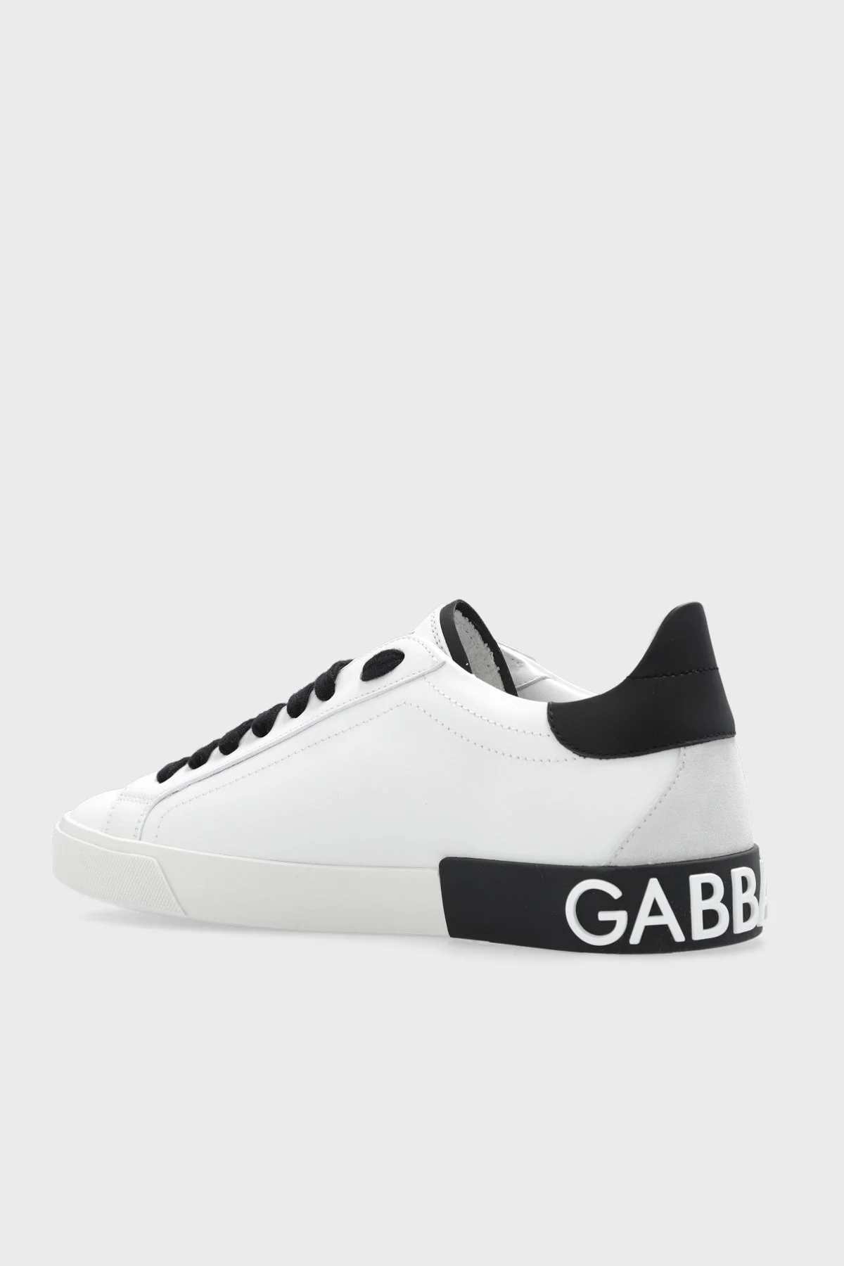 Dolce & Gabbana Hakiki Deri Logolu Snaker Erkek Ayakkabı CS2203 AM779 89697 BEYAZ - 8