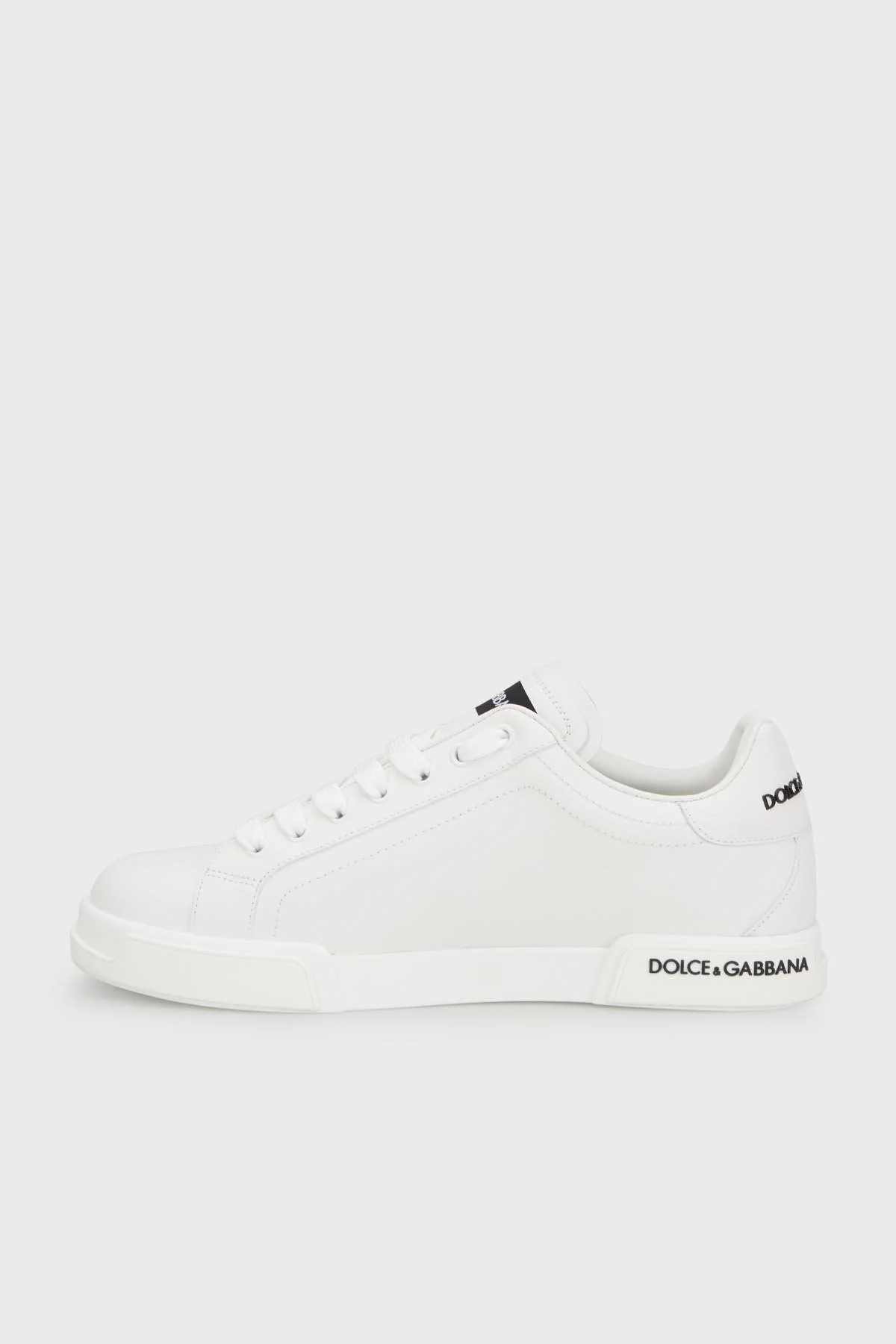 Dolce & Gabbana Hakiki Deri Sneaker Erkek Ayakkabı CS1774 AA335 80001 BEYAZ - 3